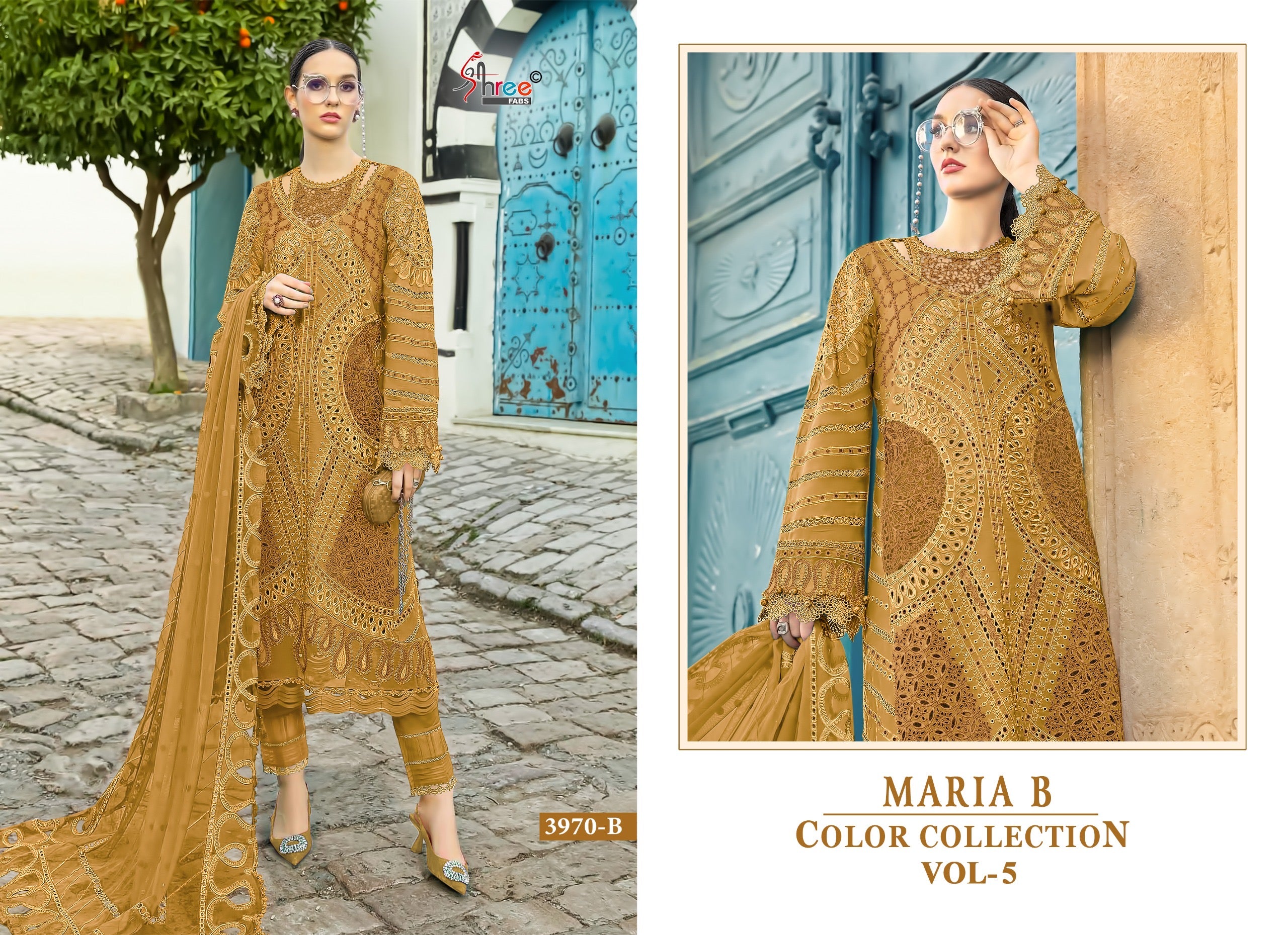 Shree fabs maria b colour collection vol 5 Pakistani collection latest