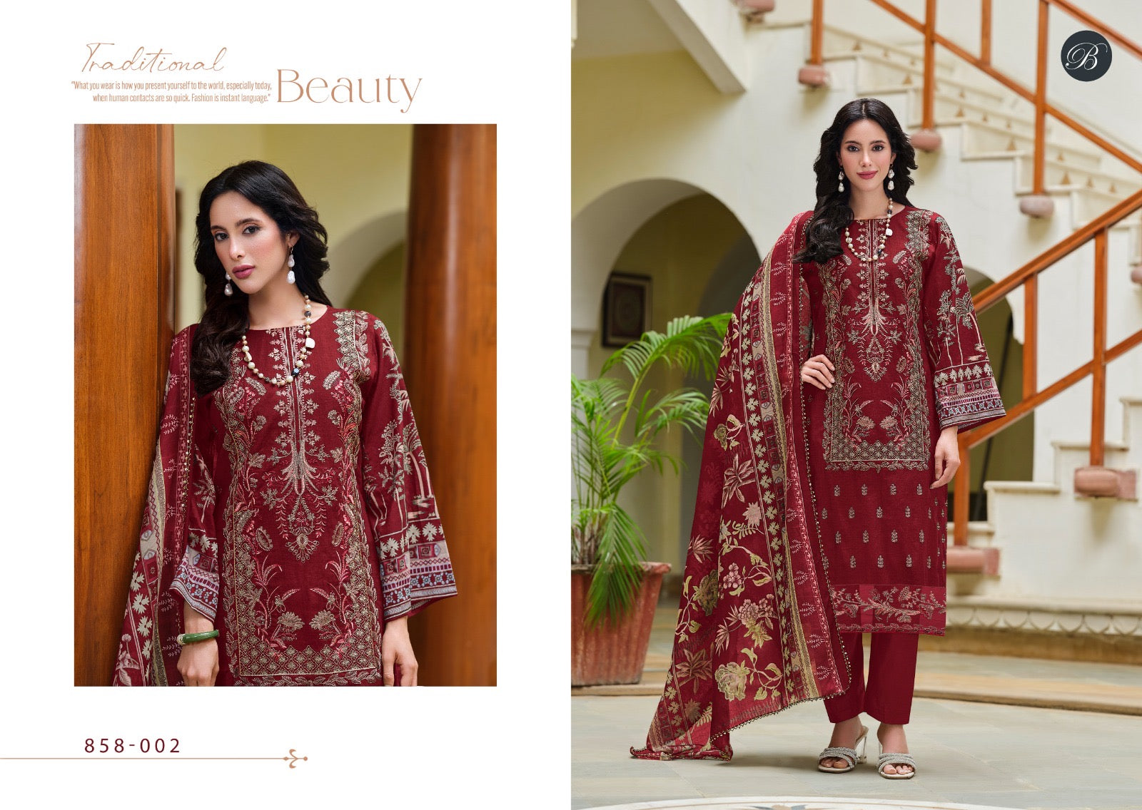 Belliza Designer Studio Zareen Pakistani 3Pcs Dress