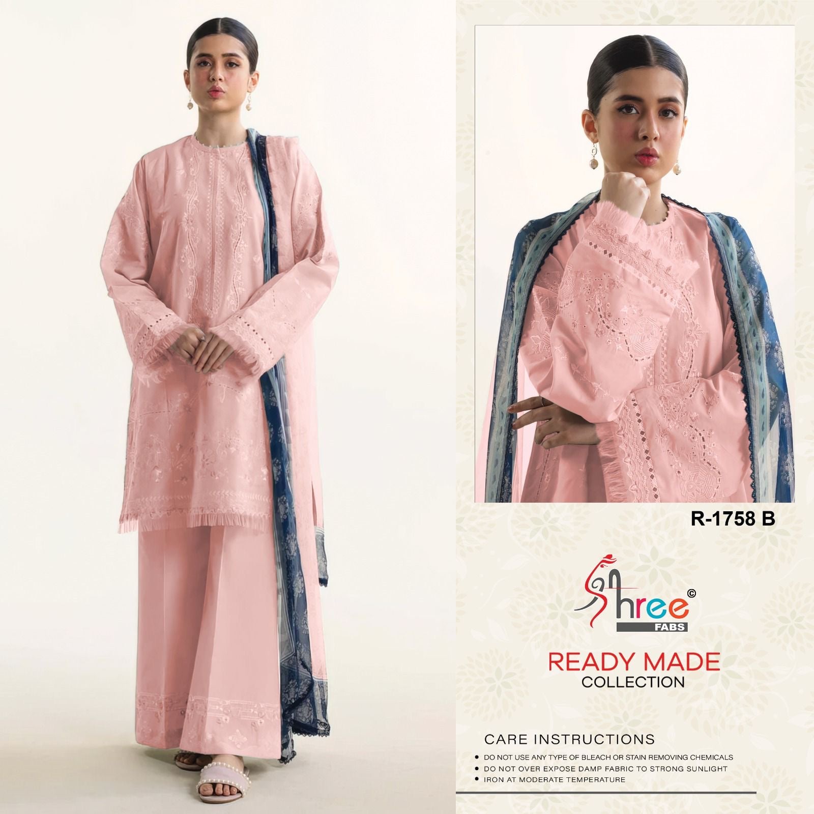 Shree Fabs D.no 1758 Lawn cotton readymade Pakistani salwar suit wholesale