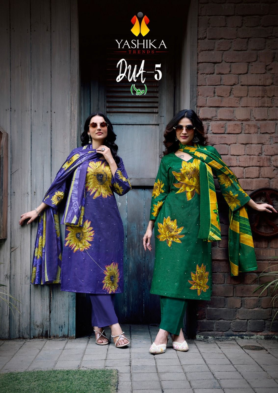 Yashika trends dua vol 5 digital print salwar suit material - jilaniwholesalesuit