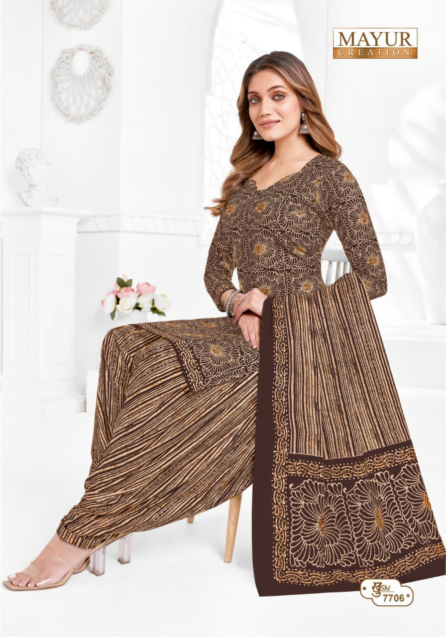 Mayur creation Khushi vol 77 cotton printed dress material jetpur - jilaniwholesalesuit