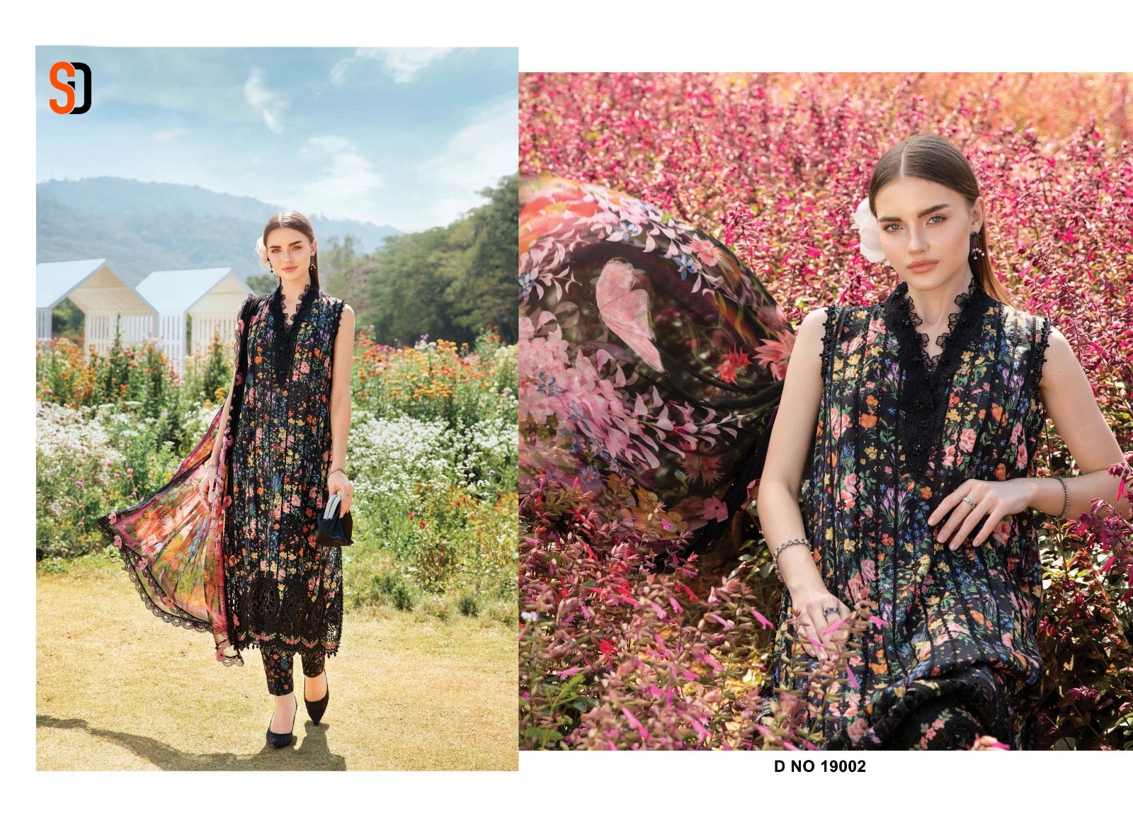Sharaddha designer Maria b chikankari cotton collection vol 19 Pakistani salwar suit wholesaler