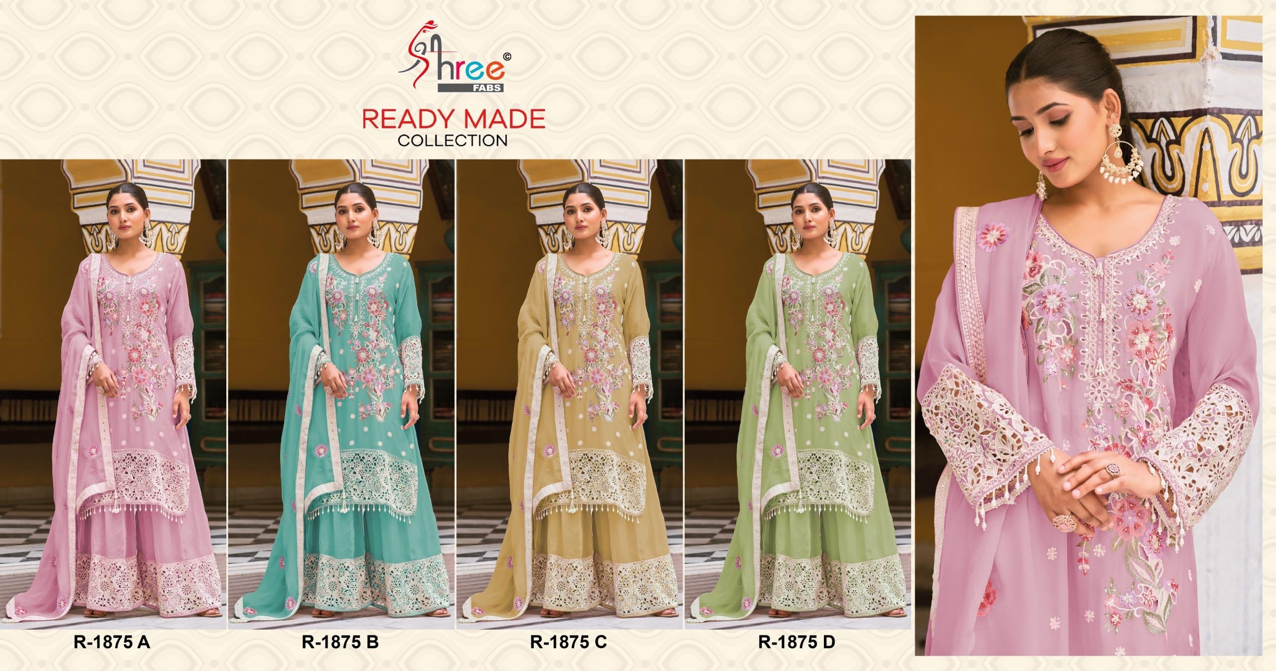 Shree fabs R 1875 Pakistani Readymade Collection Wholesale Catalog
