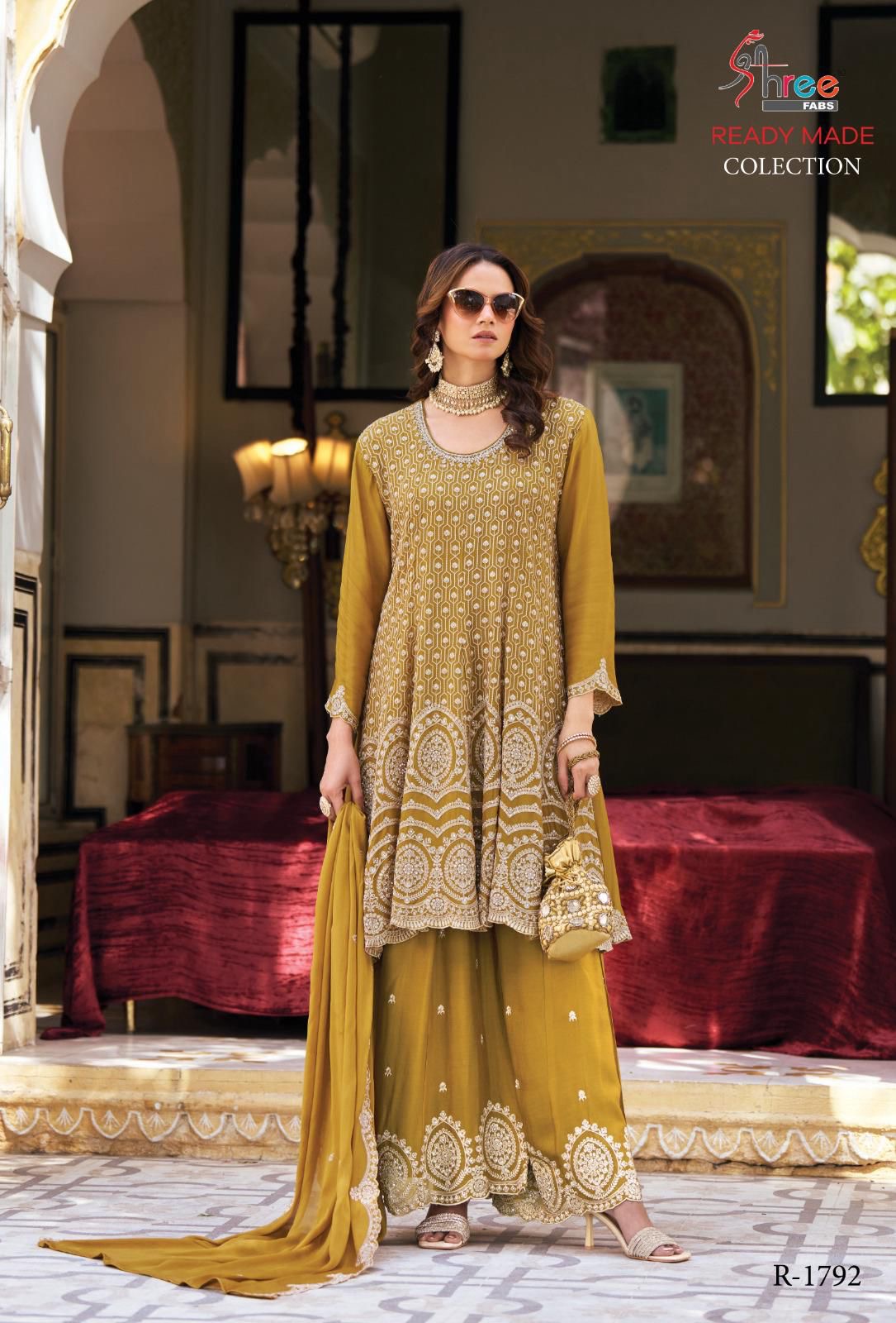 Shree Fabs Design No 1792 Readymade Pakistani Partywear Suits