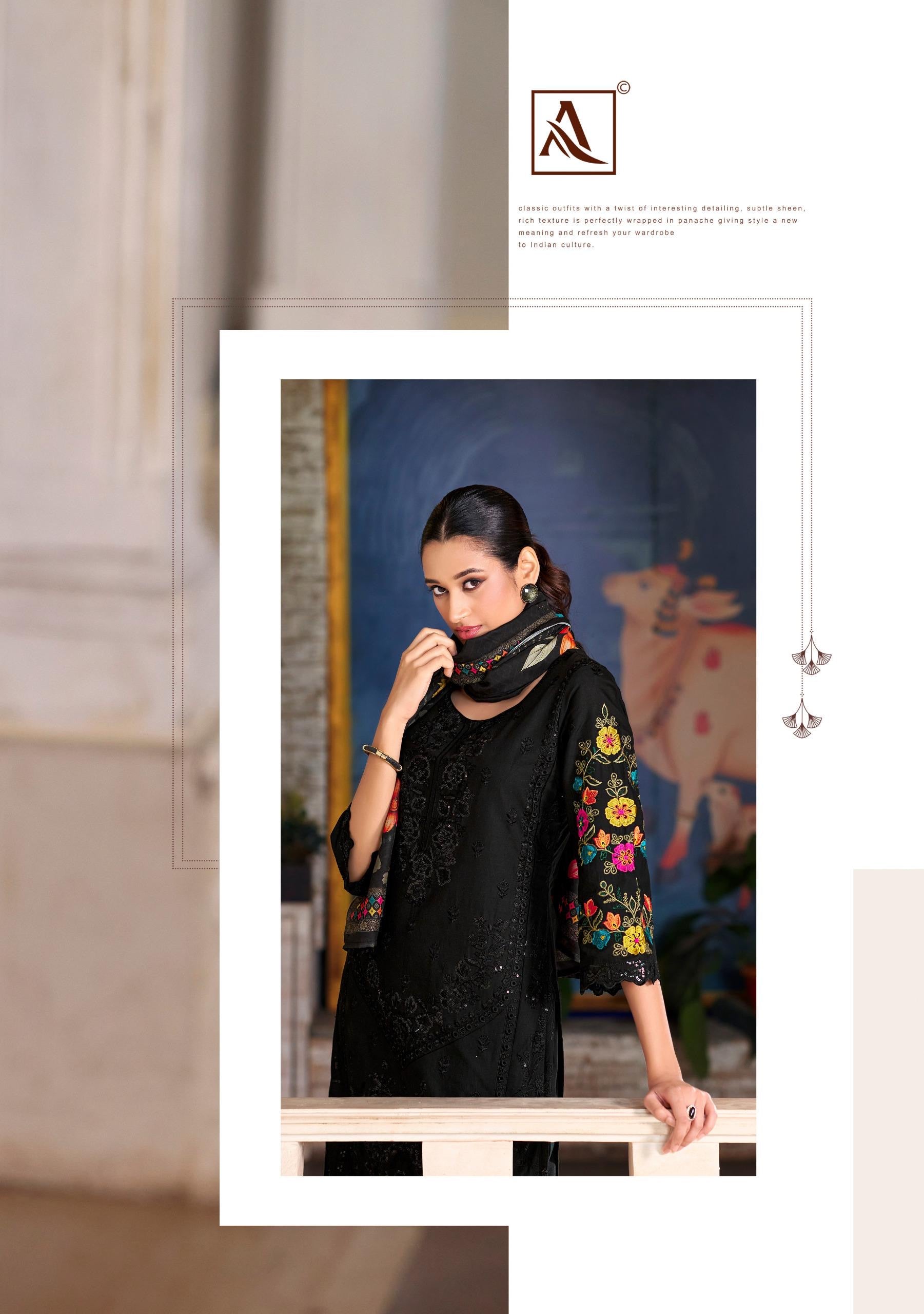 Alok suit tabeer vol 18 lawn cotton Pakistani unstitch suits - jilaniwholesalesuit