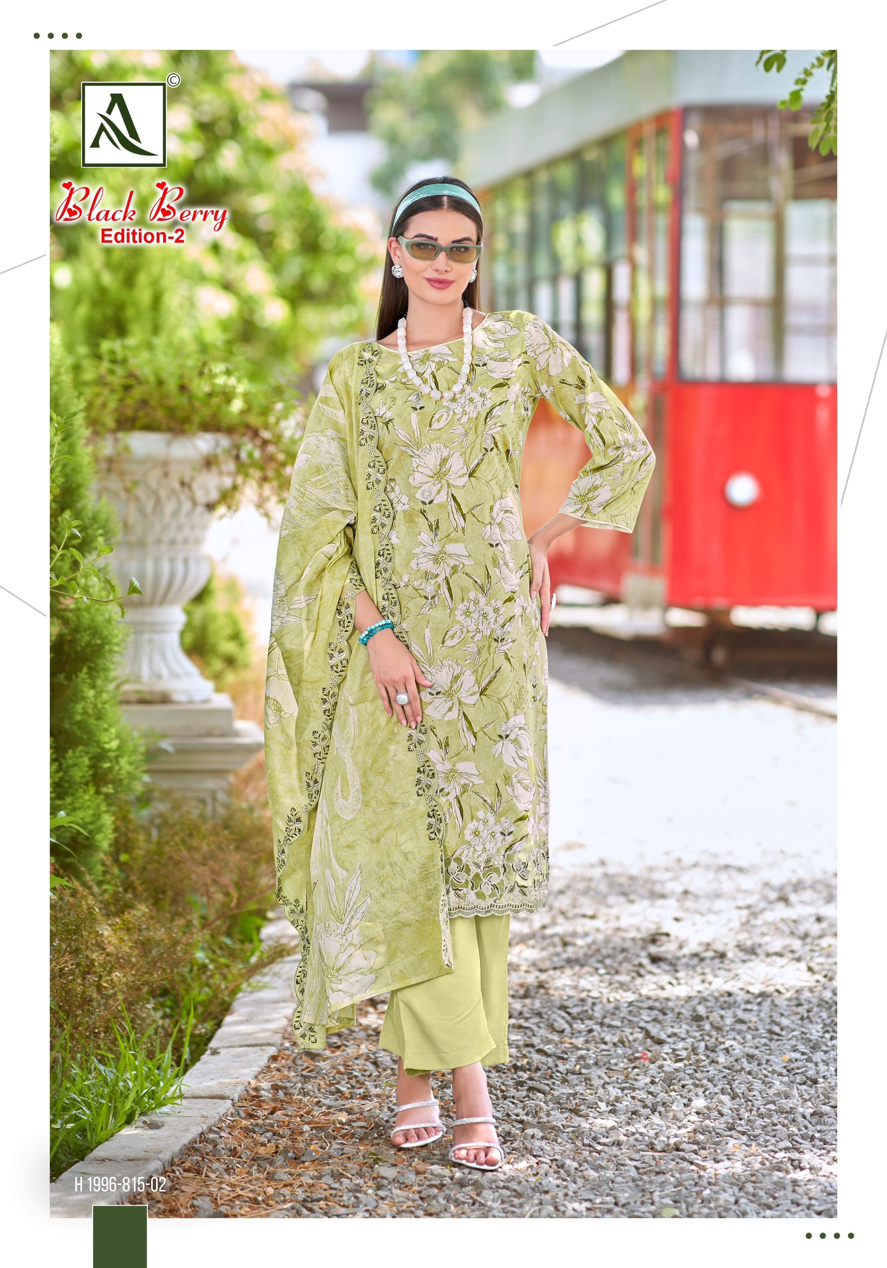 Alok suit black berry vol 2 unstitch suits for women