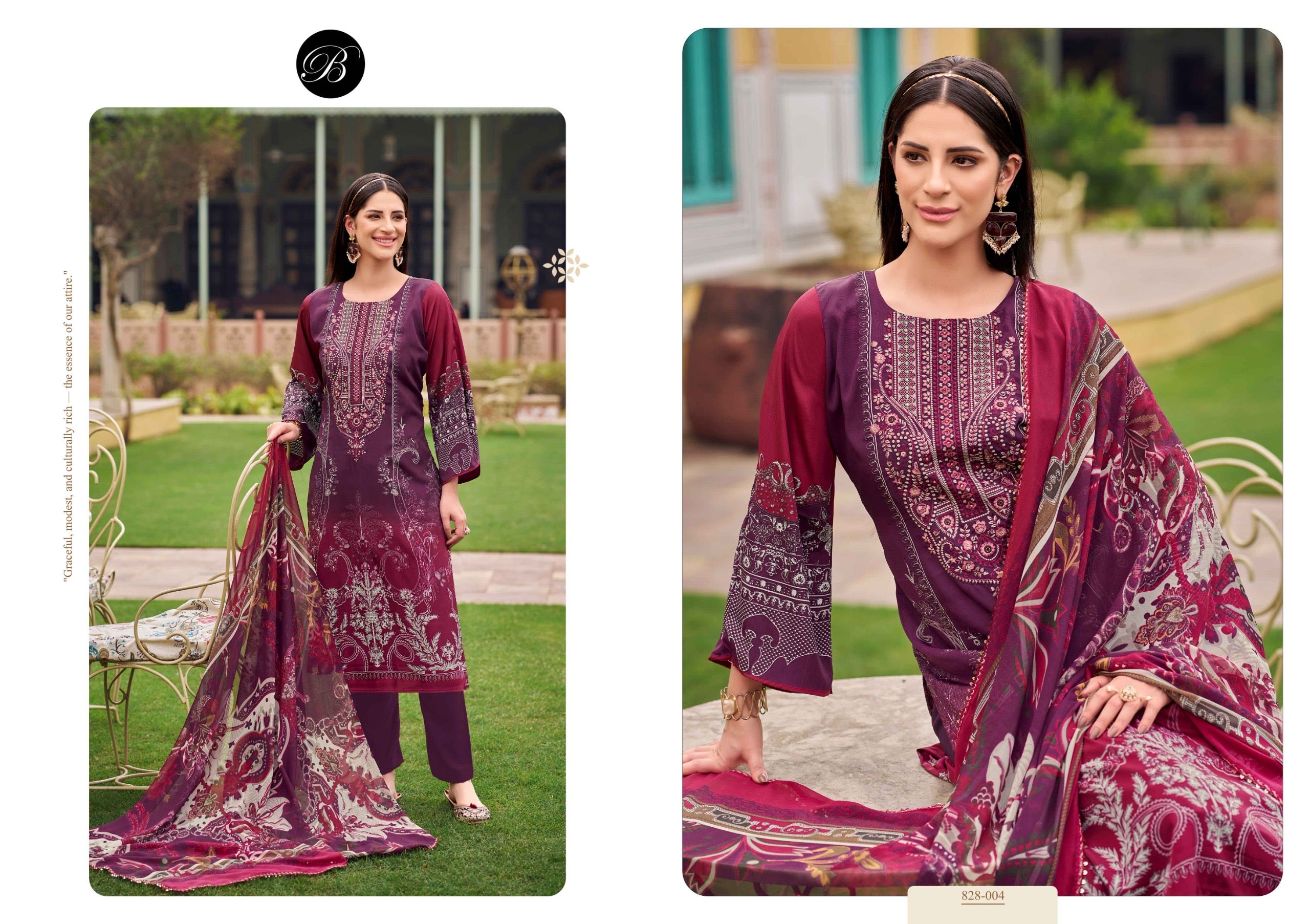 Belliza Designer Studio Naira vol 101 cotton Pakistani salwar kameez supplier - jilaniwholesalesuit