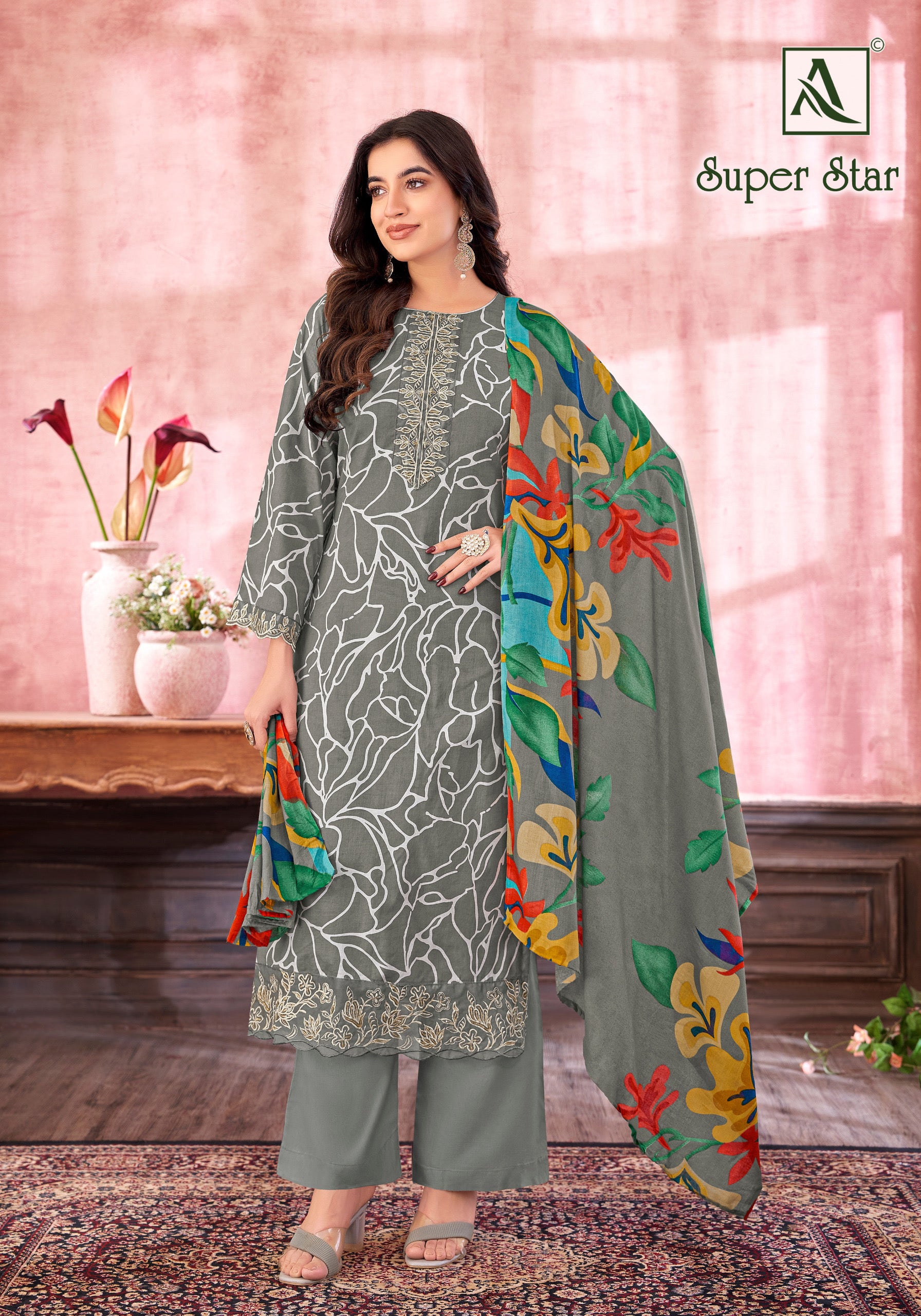 Alok suit super star cotton salwar kameez supplier in Surat - jilaniwholesalesuit