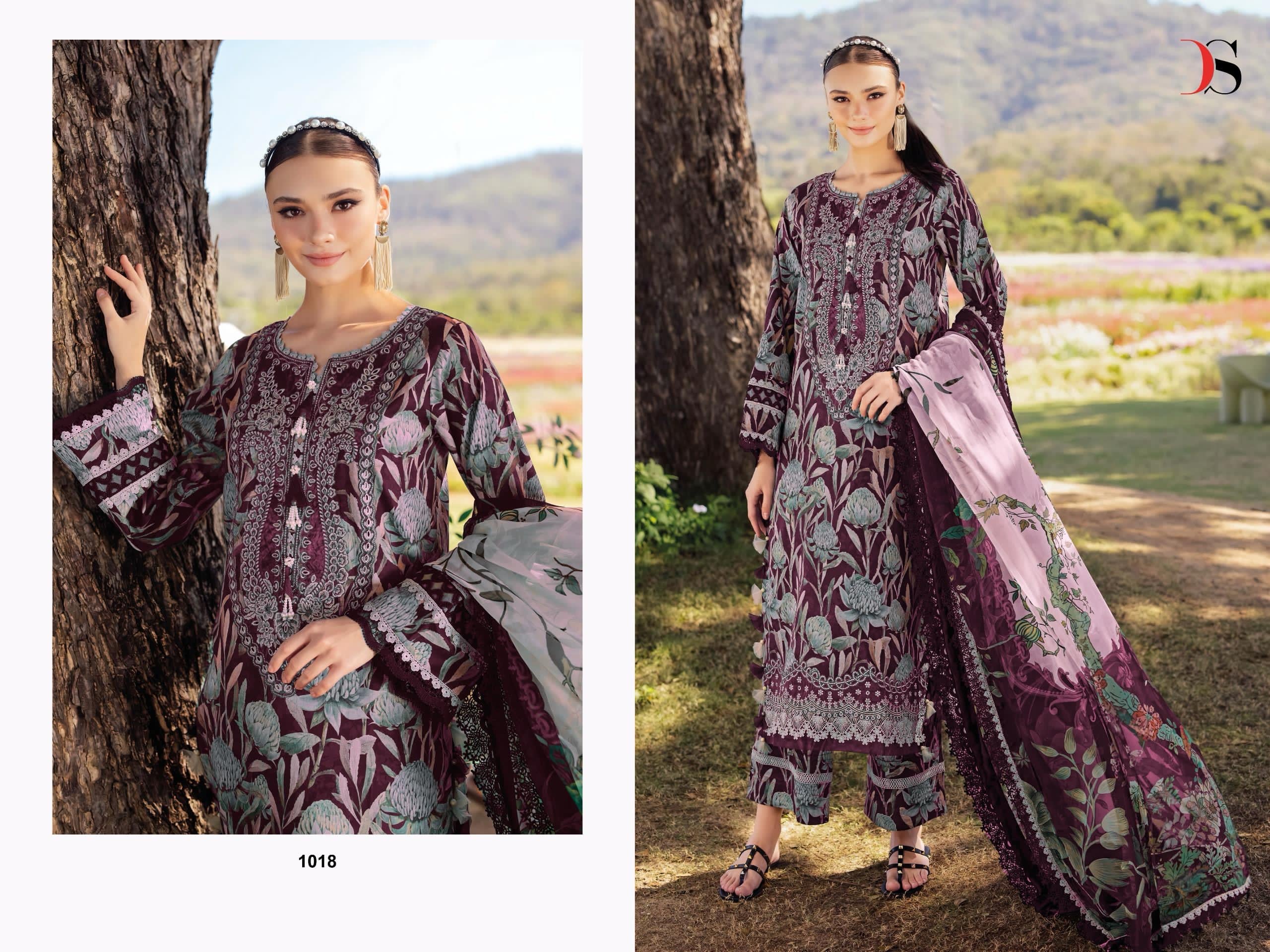 Deepsy suits jade flora 25-2 cotton Pakistani patch work salwar suit wholesale - jilaniwholesalesuit