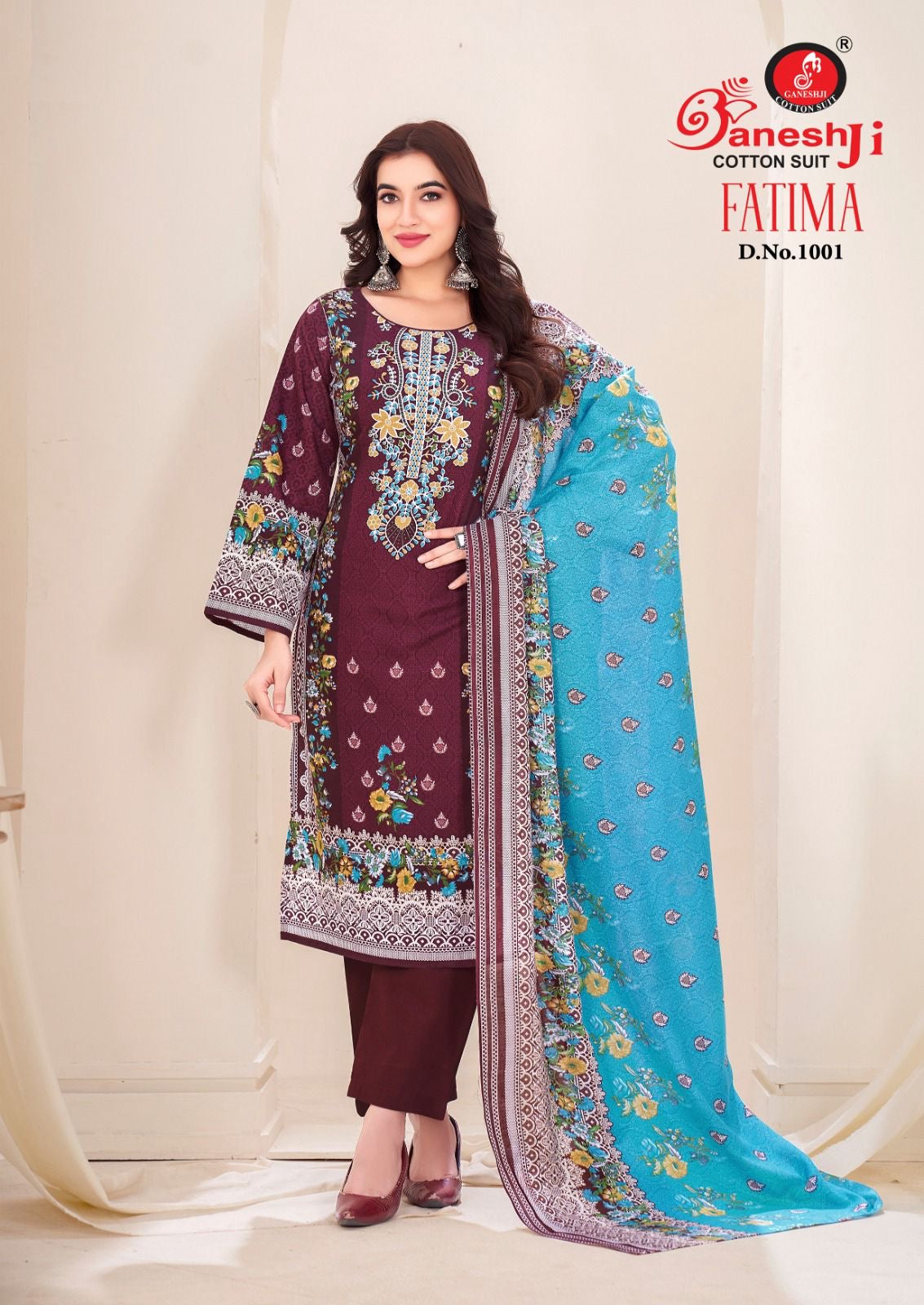 Ganeshji cotton suit fatima vol 1 cotton Pakistani suits catalog - jilaniwholesalesuit