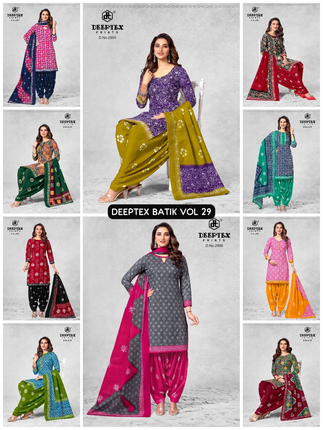 Deeptex Prints Batik Plus Vol 29 Low Range Cotton Printed Suits Jetpur - jilaniwholesalesuit