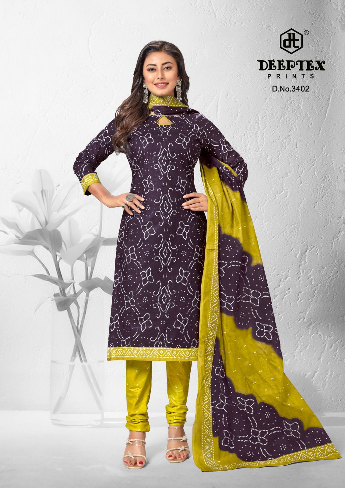 Deeptex Prints Classic Chunaris Vol 34 Cotton Printed Suits Wholesaler In Jetpur - jilaniwholesalesuit