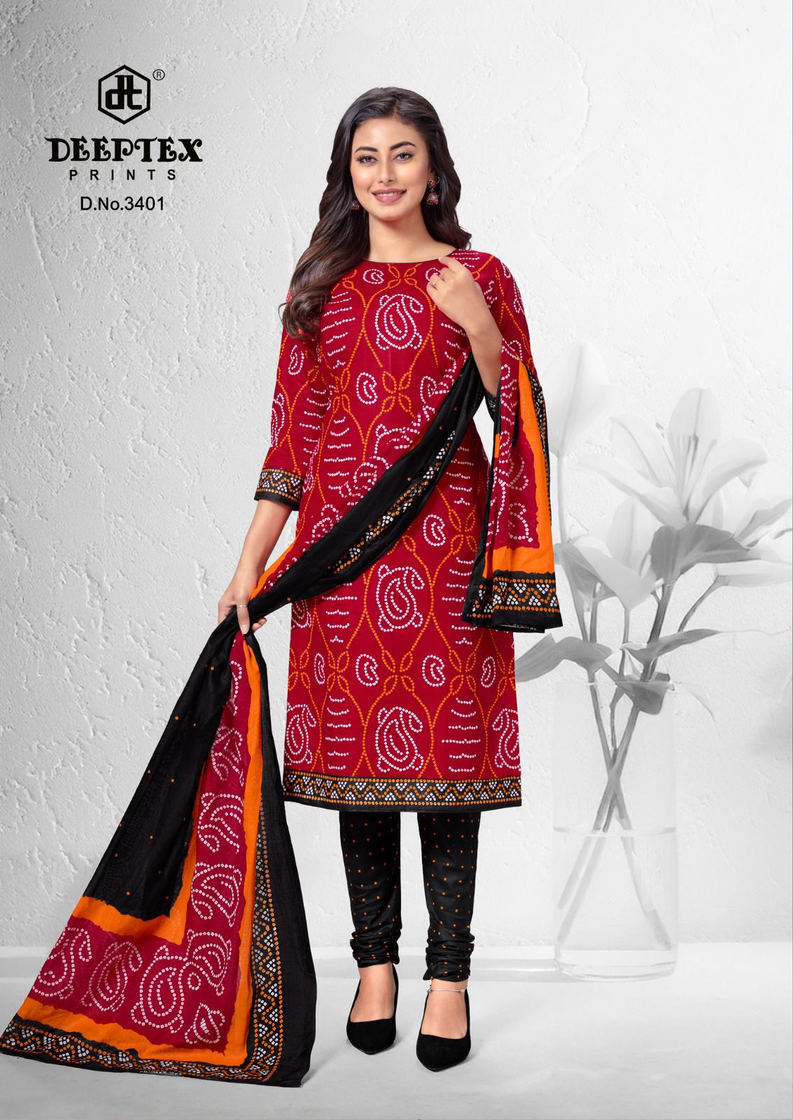 Deeptex Prints Classic Chunaris Vol 34 Cotton Printed Suits Wholesaler In Jetpur - jilaniwholesalesuit