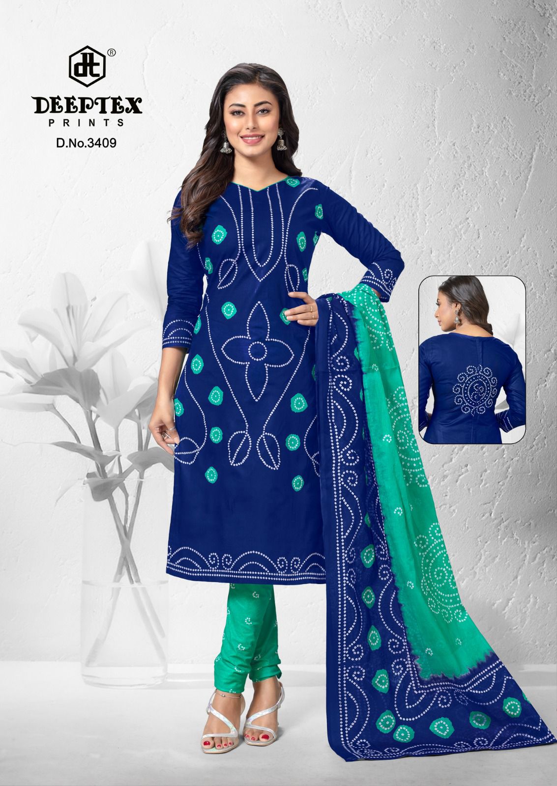 Deeptex Prints Classic Chunaris Vol 34 Cotton Printed Suits Wholesaler In Jetpur - jilaniwholesalesuit