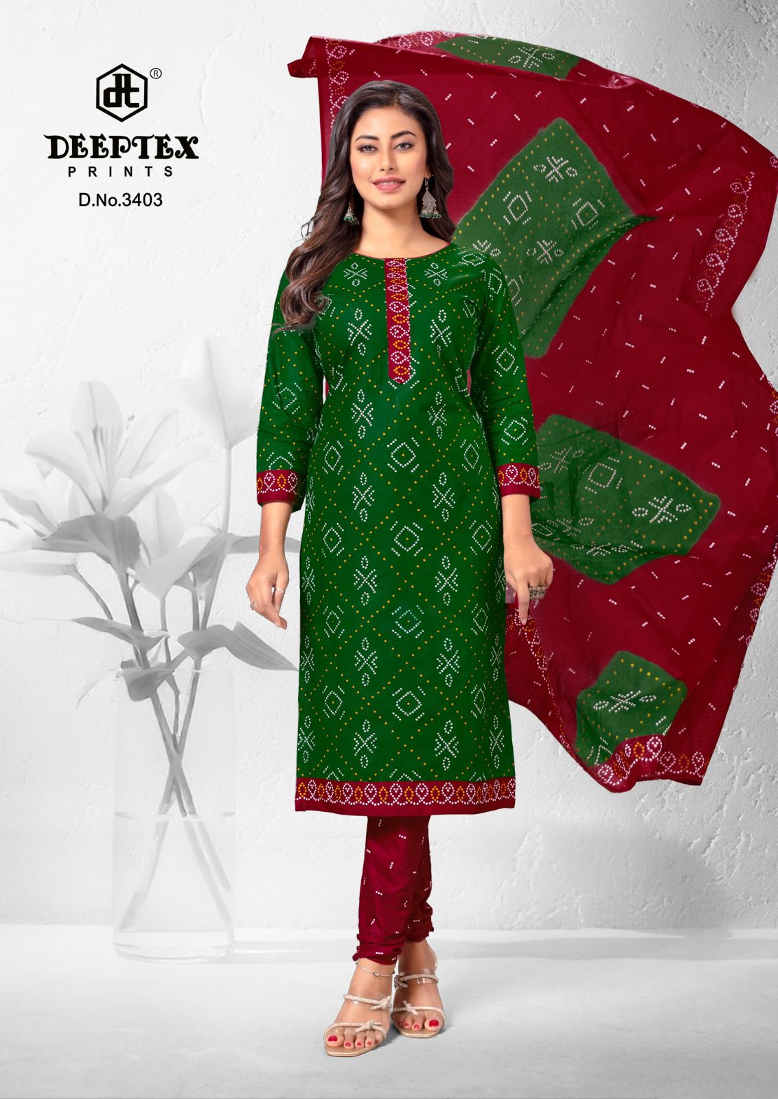 Deeptex Prints Classic Chunaris Vol 34 Cotton Printed Suits Wholesaler In Jetpur - jilaniwholesalesuit