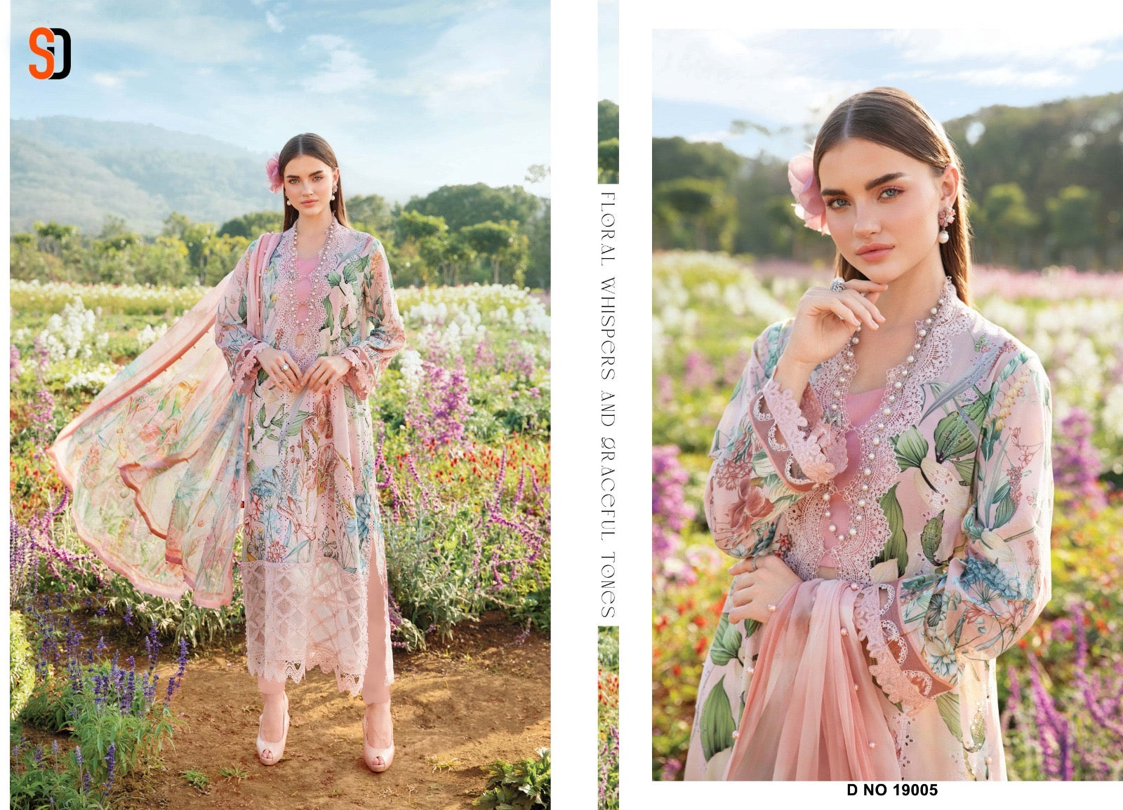 Sharaddha designer Maria b chikankari cotton collection vol 19 Pakistani salwar suit wholesaler