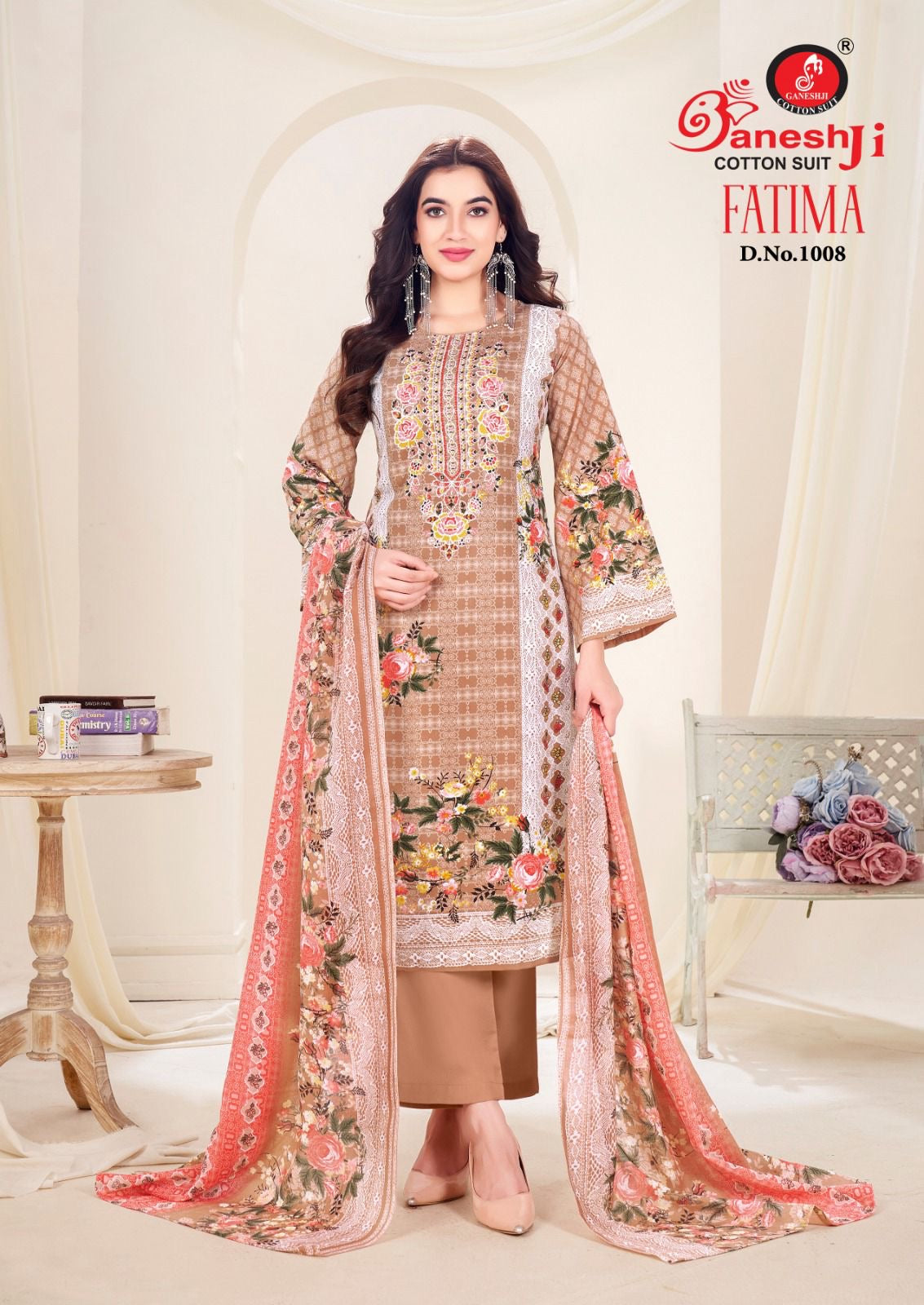 Ganeshji cotton suit fatima vol 1 cotton Pakistani suits catalog - jilaniwholesalesuit