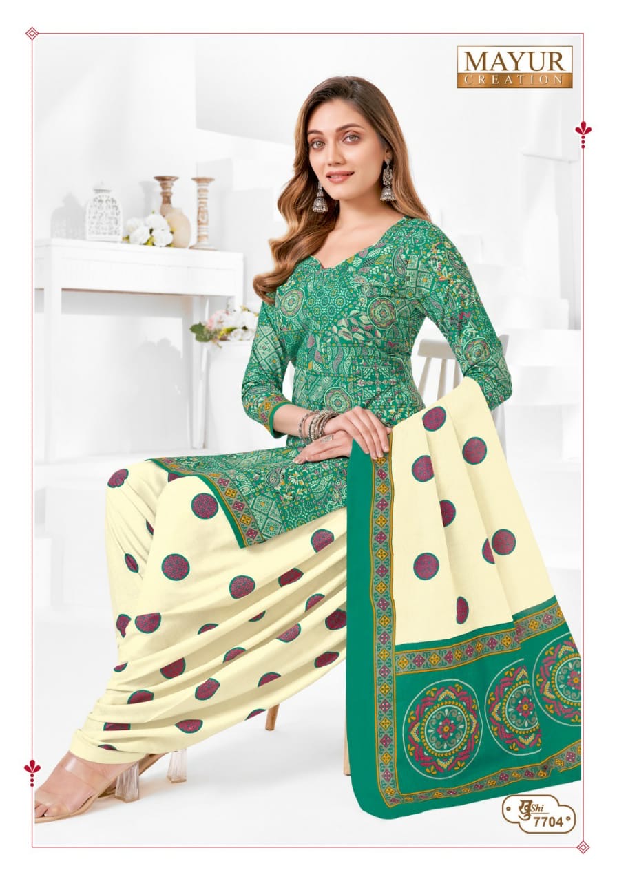 Mayur creation Khushi vol 77 cotton printed dress material jetpur - jilaniwholesalesuit