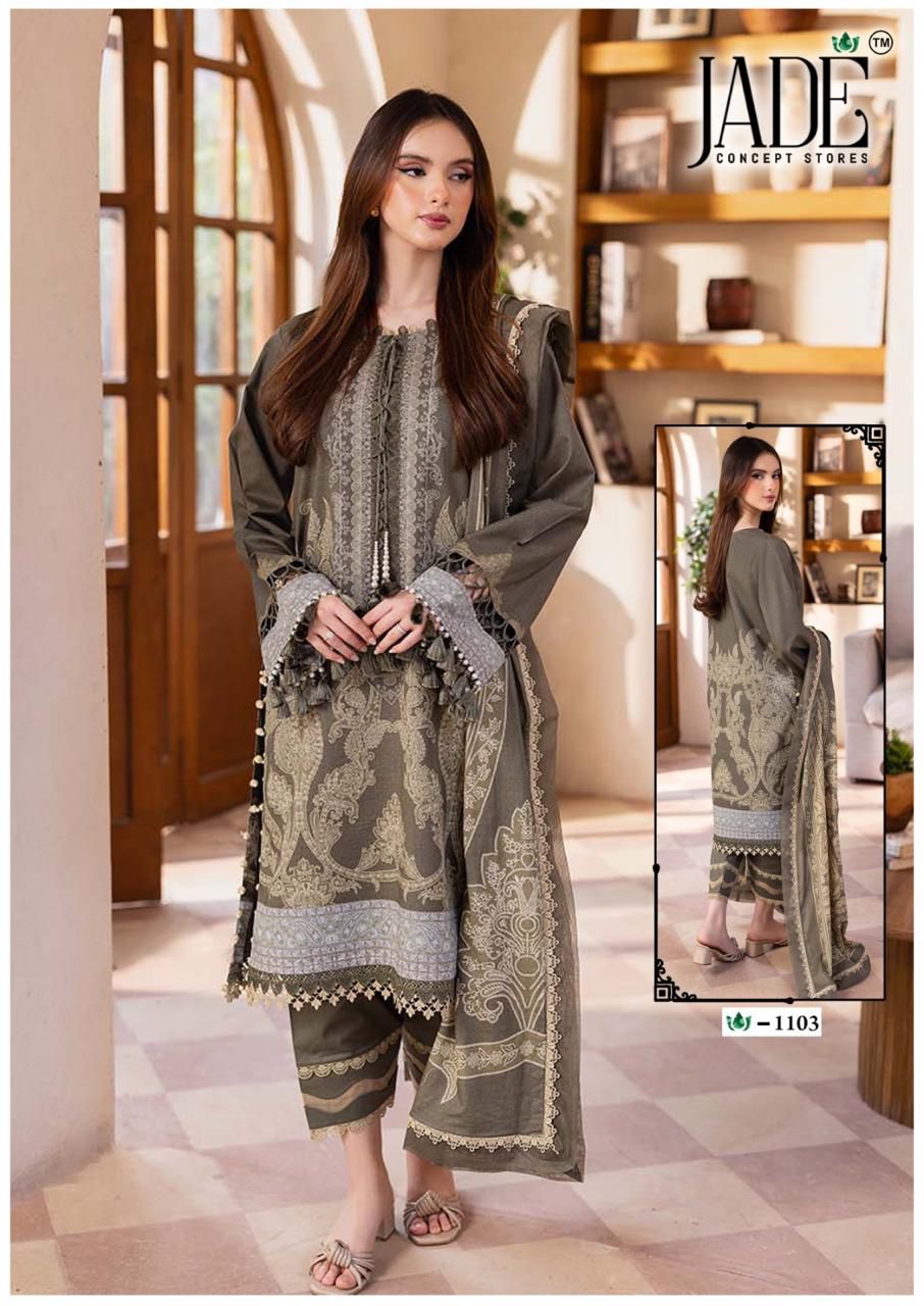 Jade crimson vol 11 Pakistani dress material at wholesale rate
