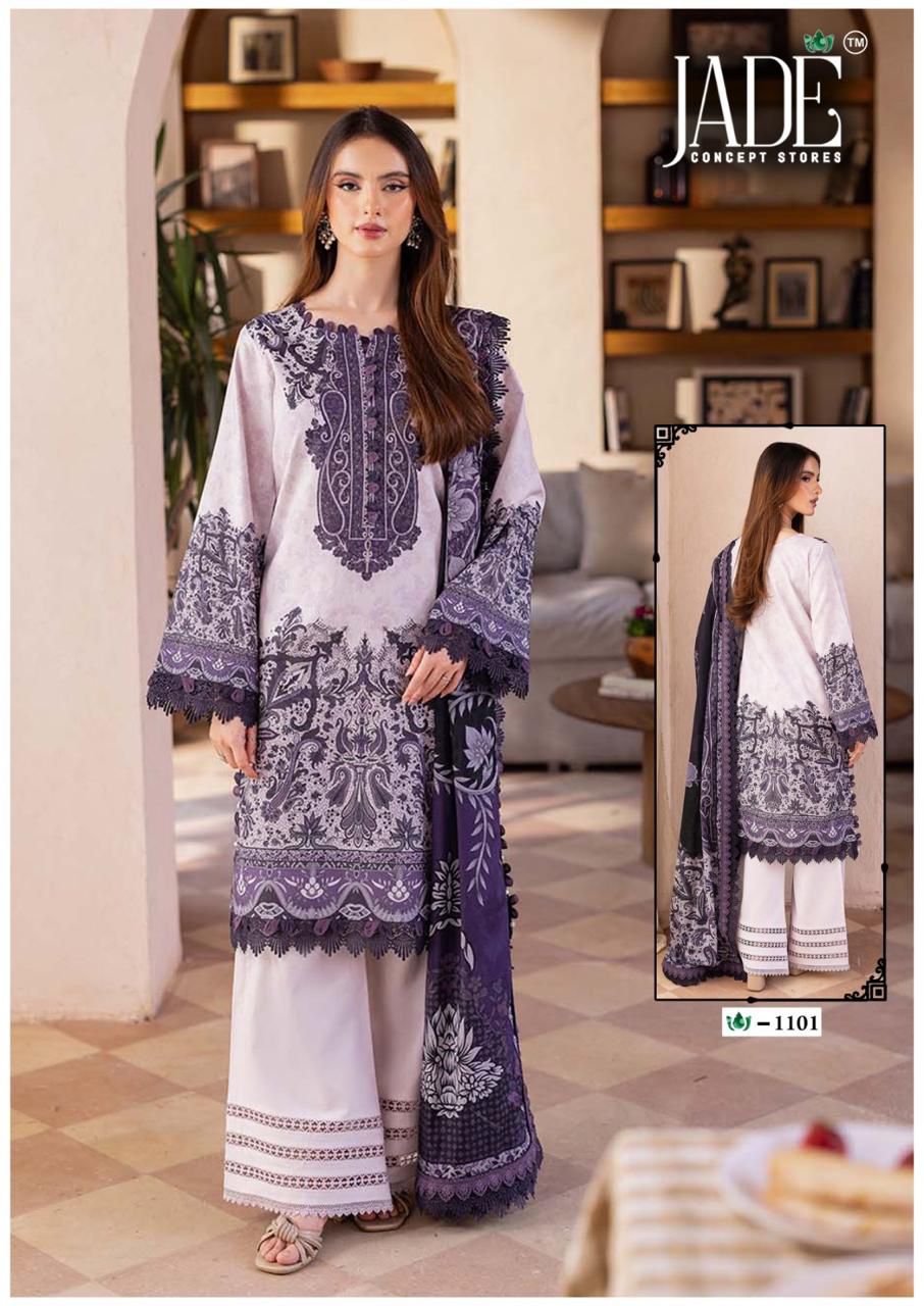 Jade crimson vol 11 Pakistani dress material at wholesale rate