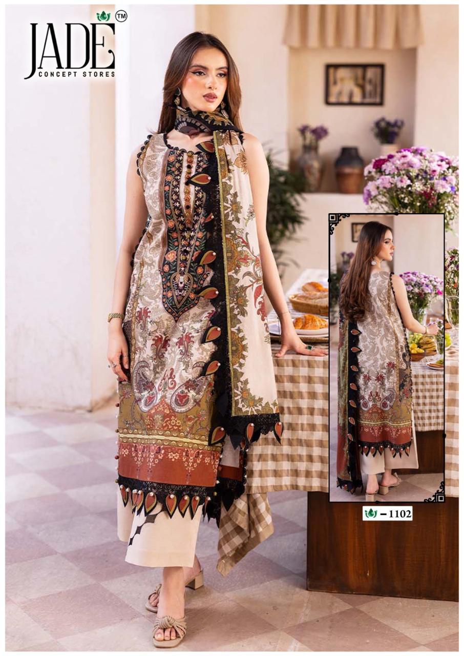 Jade crimson vol 11 Pakistani dress material at wholesale rate