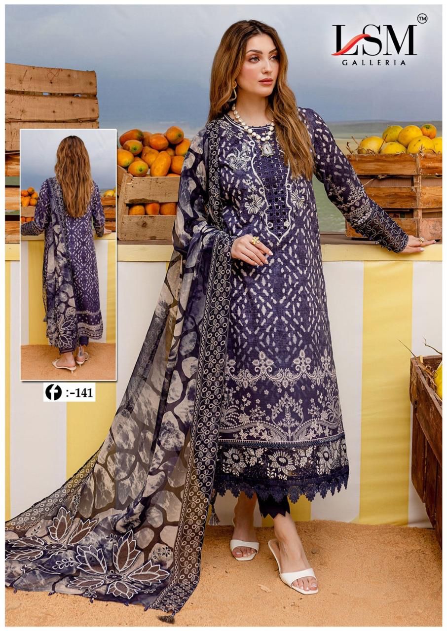 LSM Galleria Firdous Queen Vol 14 Lawn Cotton Wholesale Catalog Surat - jilaniwholesalesuit
