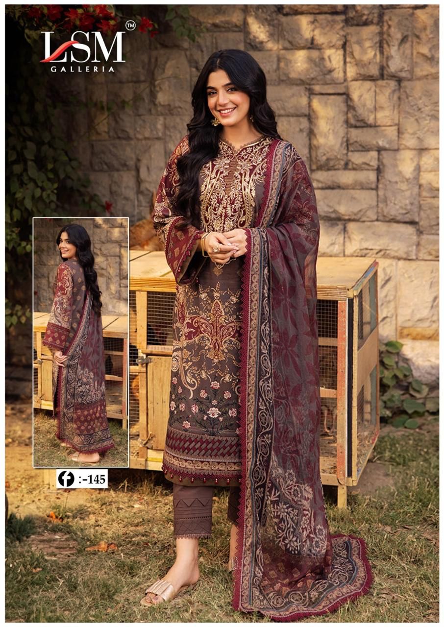 LSM Galleria Firdous Queen Vol 14 Lawn Cotton Wholesale Catalog Surat - jilaniwholesalesuit