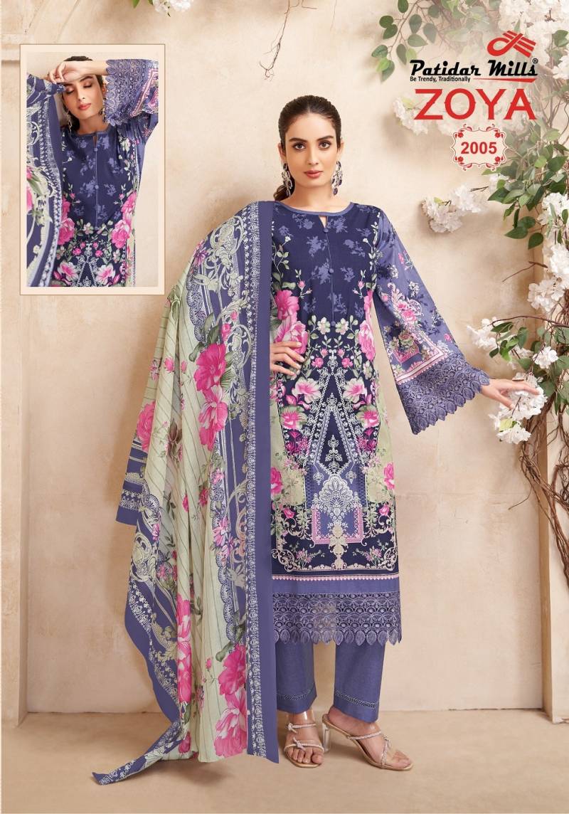 Patidar mills zoya vol 2 karachi cotton dress material supplier in jetpur - jilaniwholesalesuit