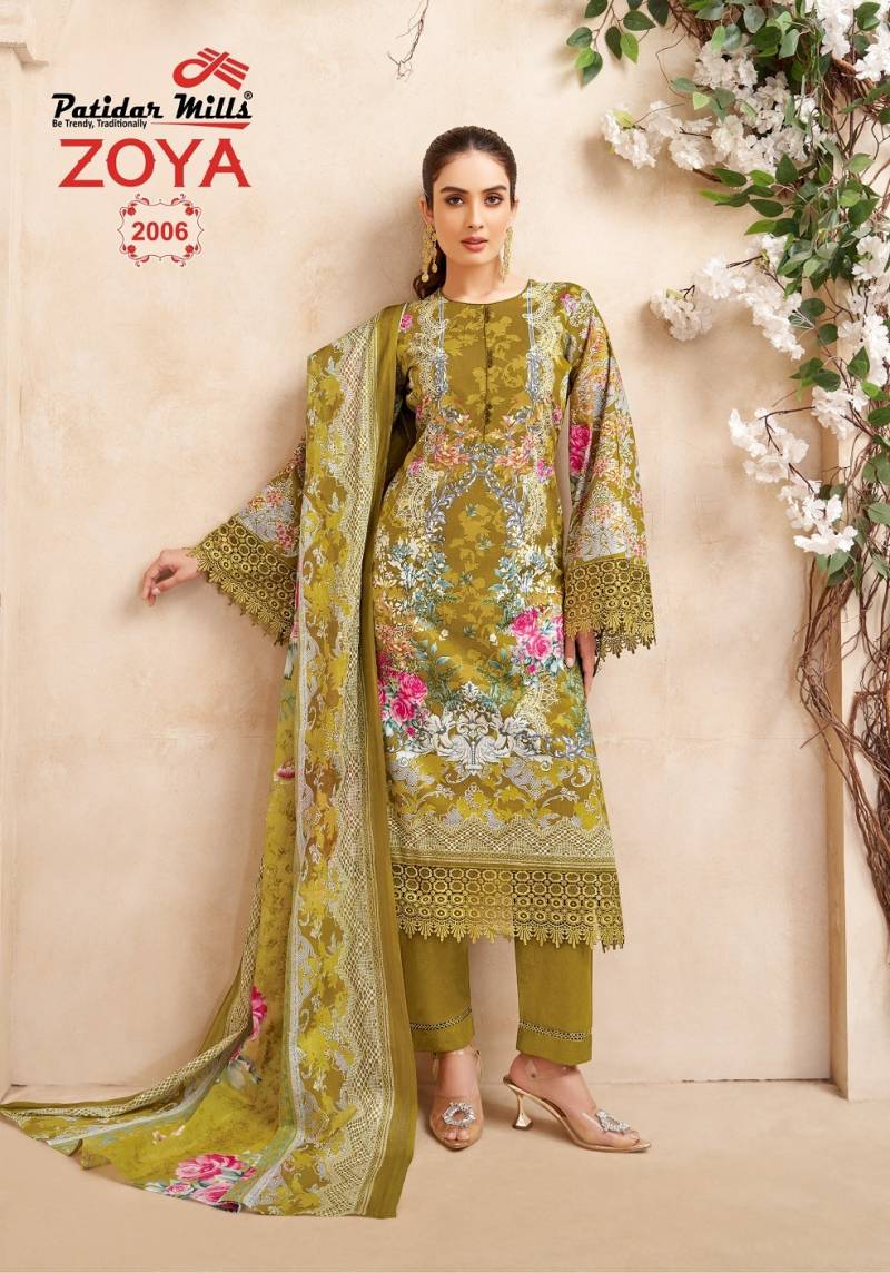 Patidar mills zoya vol 2 karachi cotton dress material supplier in jetpur - jilaniwholesalesuit