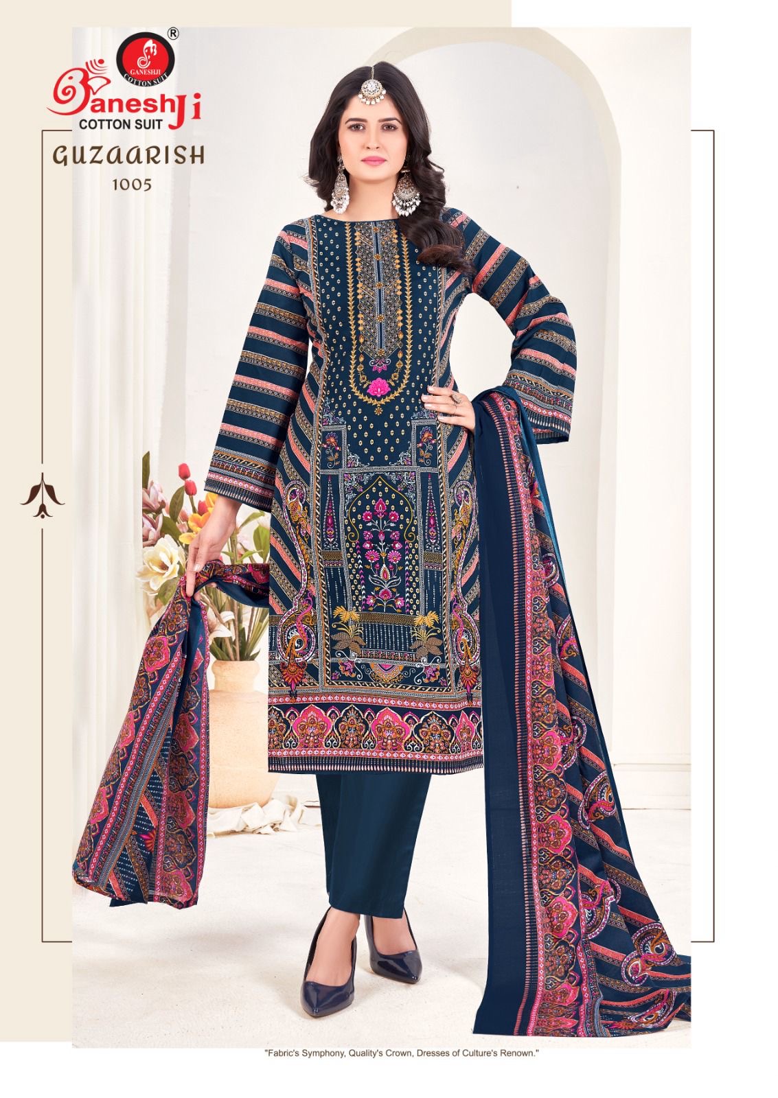 Ganeshji cotton suit guzaarish vol 1 cotton dress material at low range - jilaniwholesalesuit