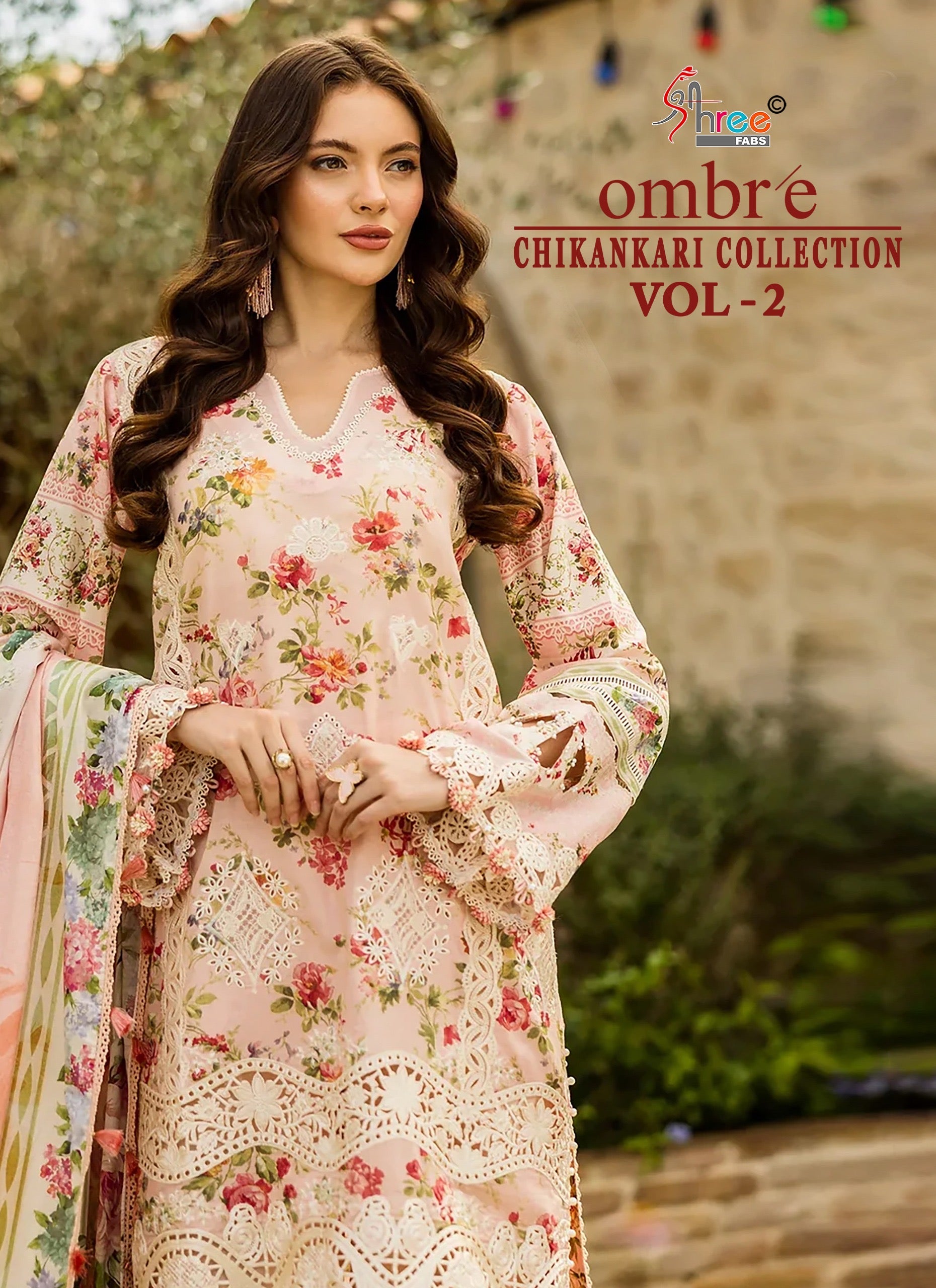 Shree fabs ombare chikankari collection vol 2 Pakistani designer salwar suit design
