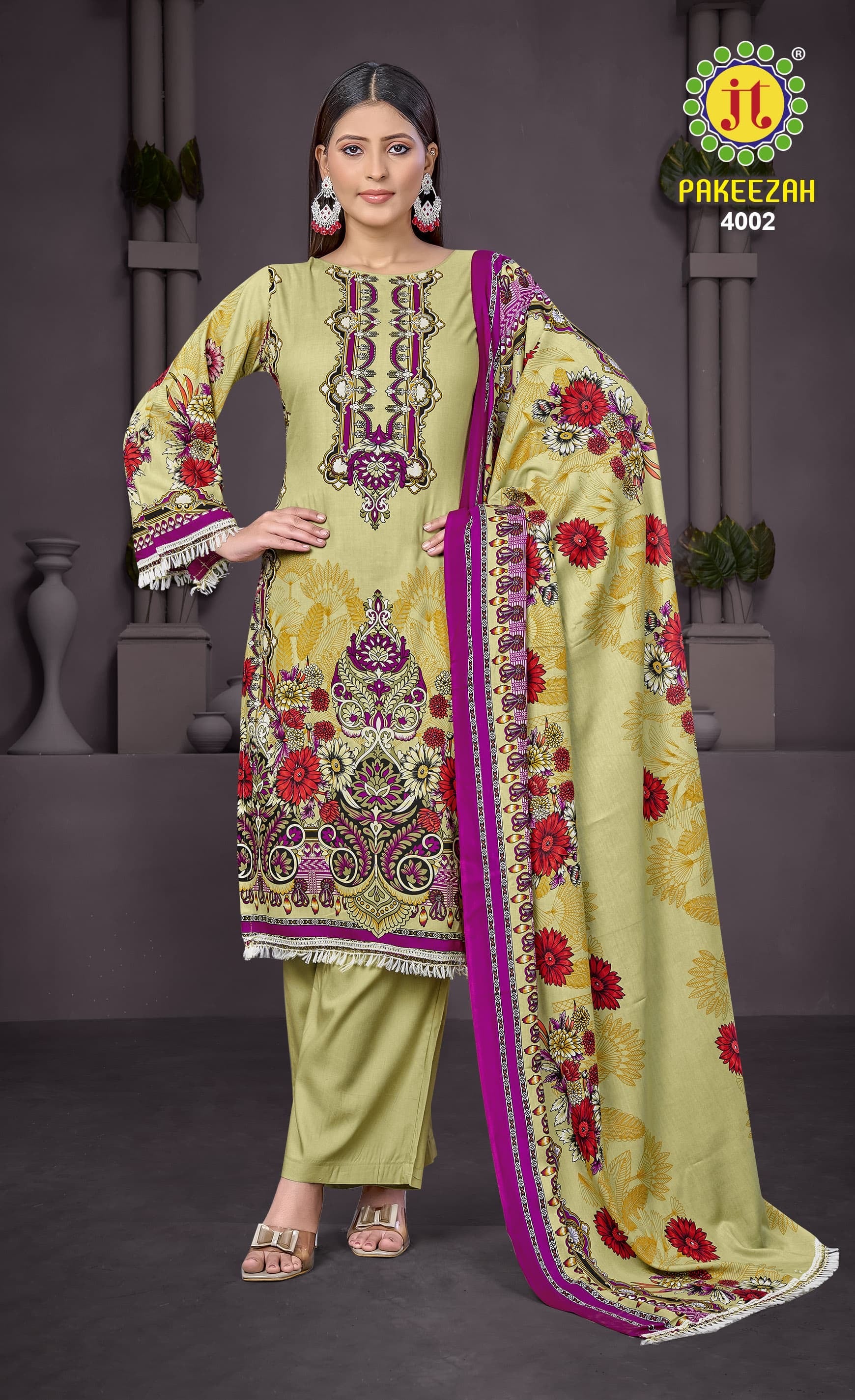 Jt textile pakeezah vol 4 Karachi cotton Pakistani dress Mateiral catalog - jilaniwholesalesuit