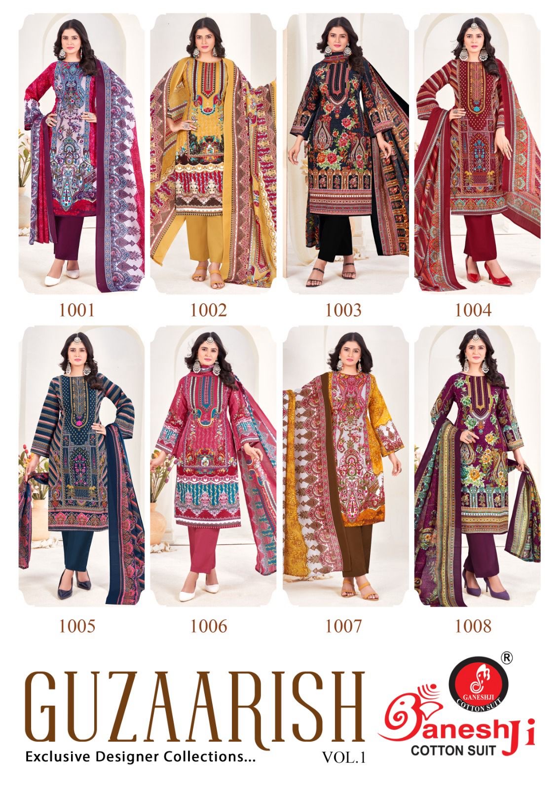 Ganeshji cotton suit guzaarish vol 1 cotton dress material at low range - jilaniwholesalesuit