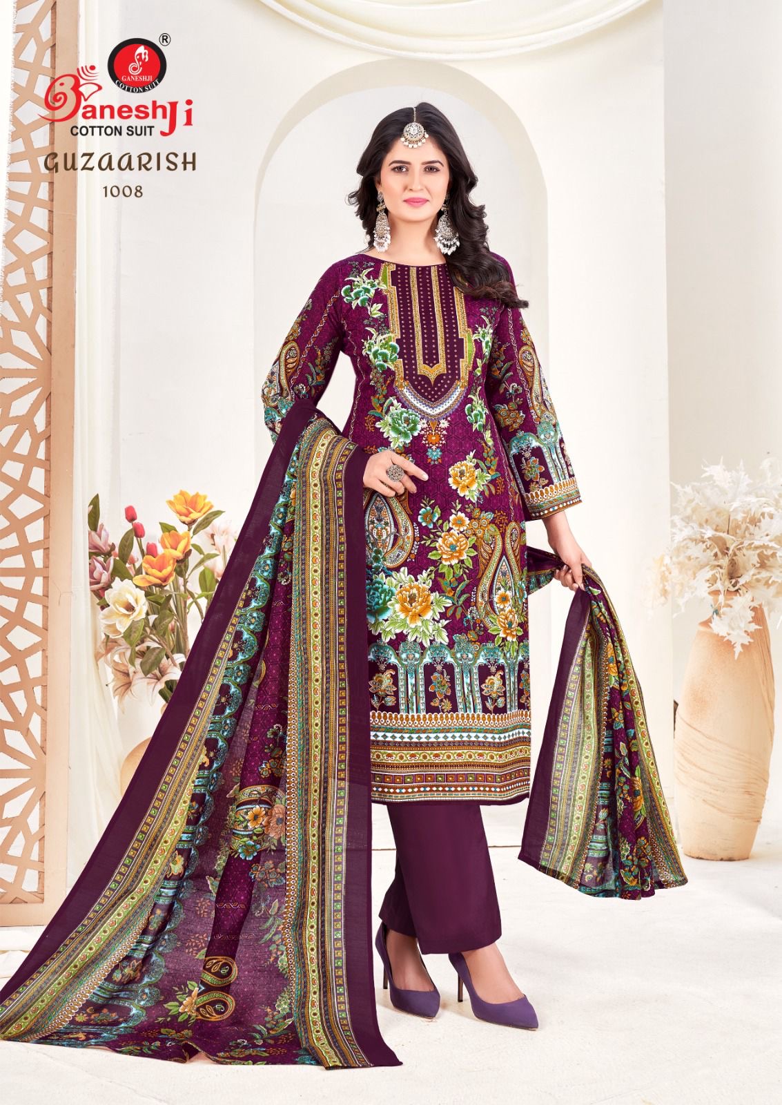Ganeshji cotton suit guzaarish vol 1 cotton dress material at low range - jilaniwholesalesuit