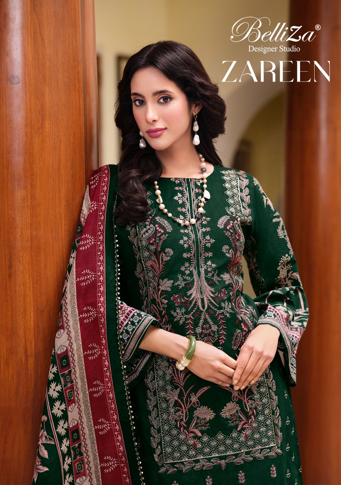 Belliza Designer Studio Zareen Pakistani 3Pcs Dress