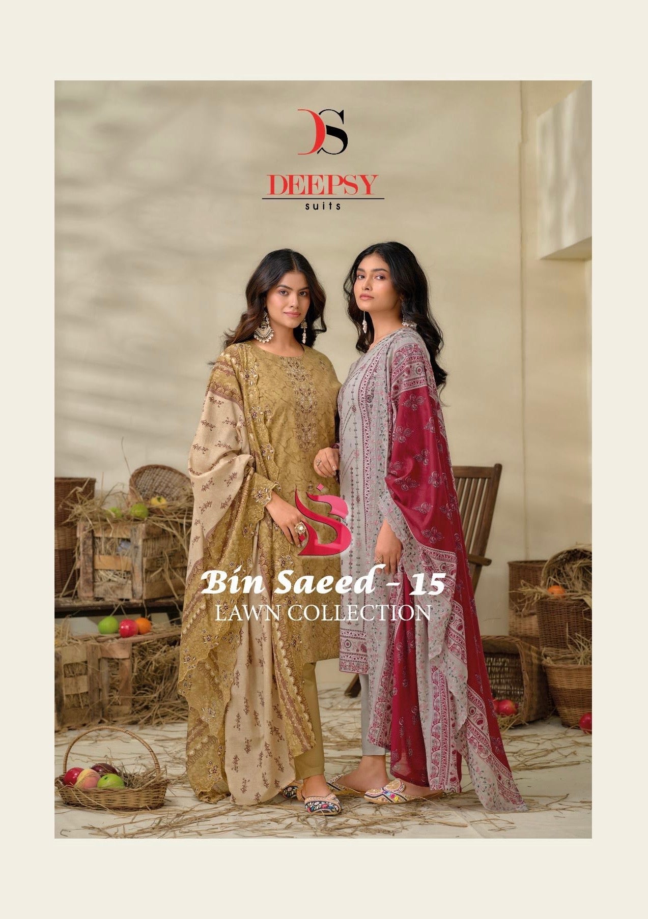 Deepsy suits bin saeed 15 lawn cotton Pakistani designer salwar suit - jilaniwholesalesuit