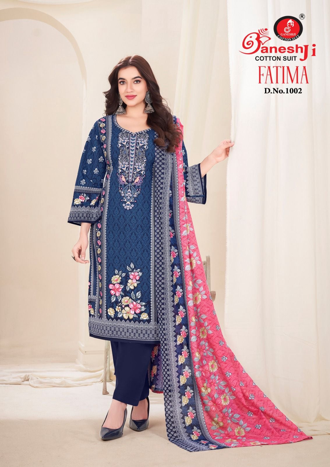Ganeshji cotton suit fatima vol 1 cotton Pakistani suits catalog - jilaniwholesalesuit