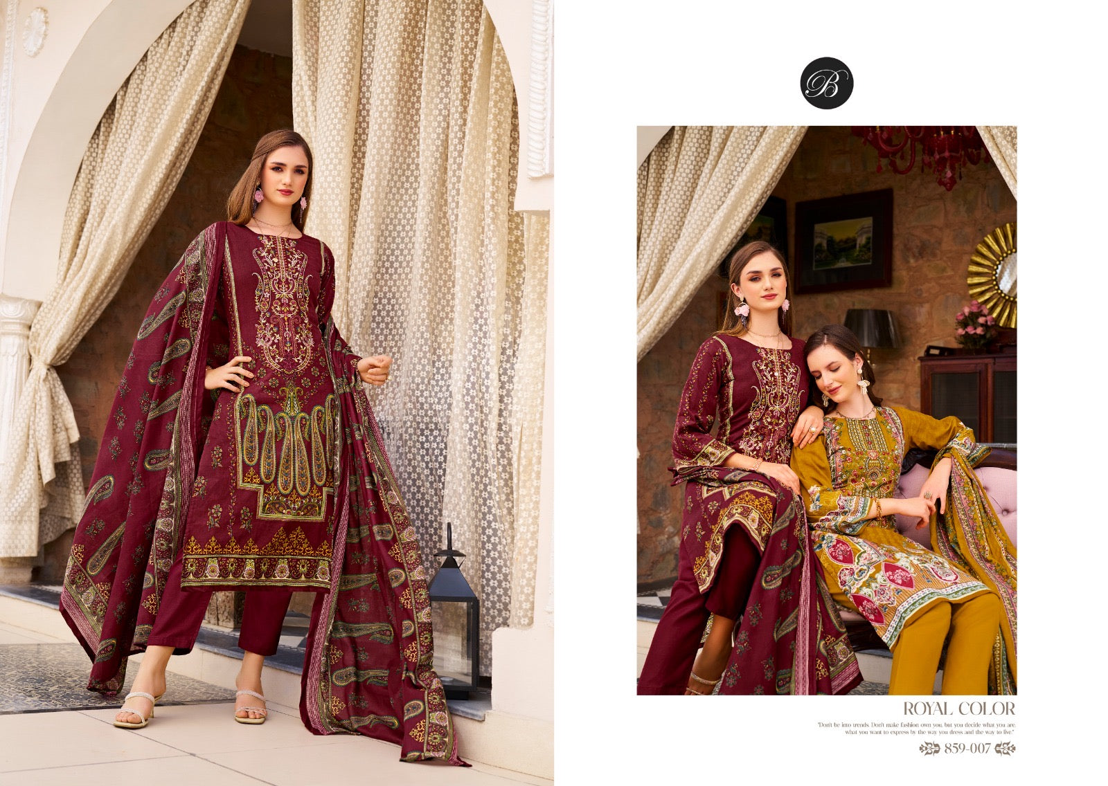 Belliza Designer studio Naira vol 111 cotton Pakistani dress material wholesale