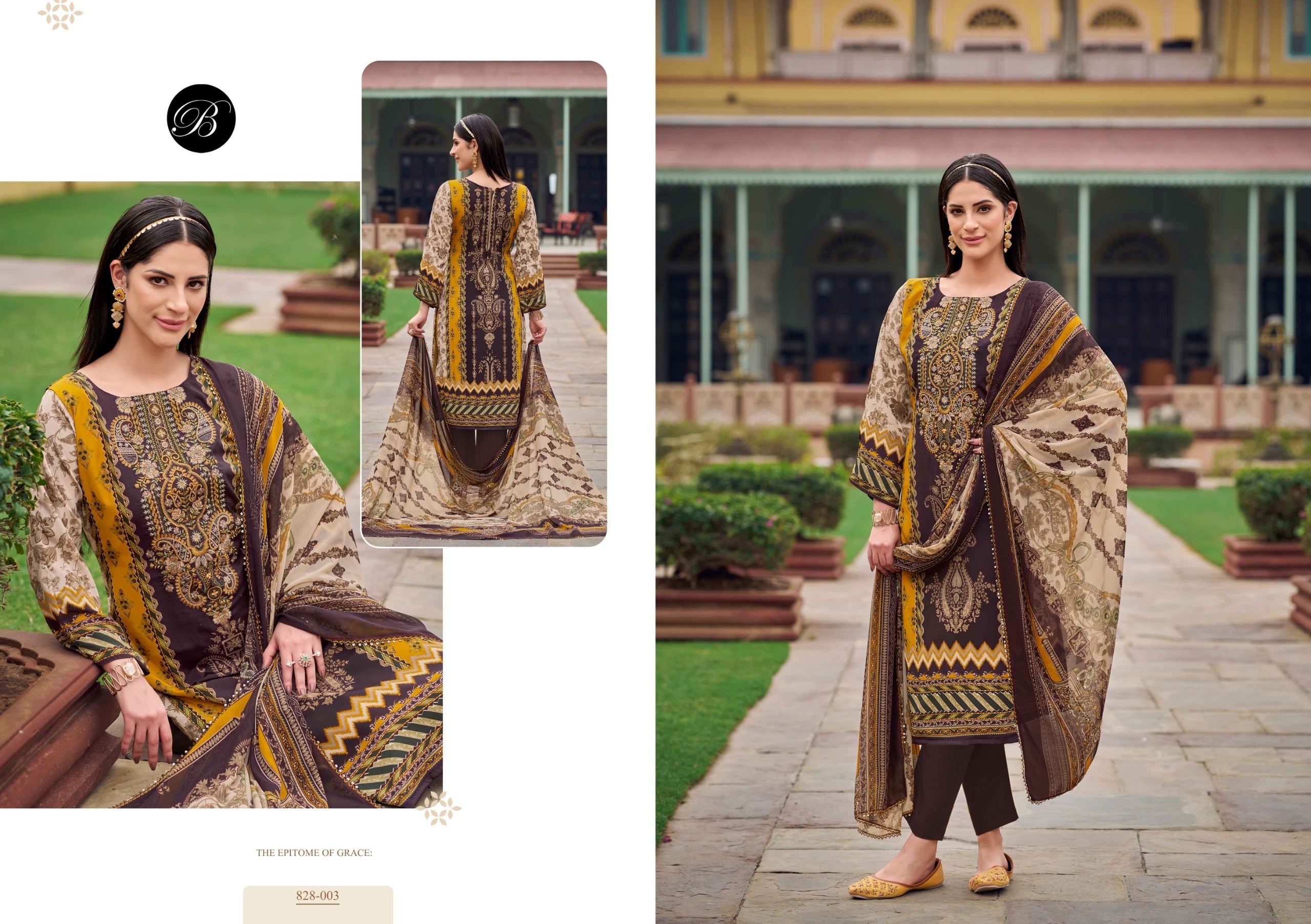Belliza Designer Studio Naira vol 101 cotton Pakistani salwar kameez supplier - jilaniwholesalesuit