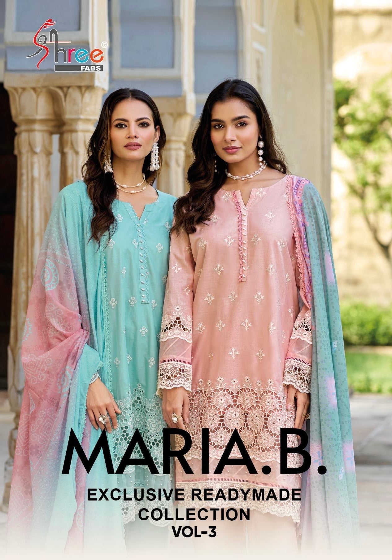Shree fabs Maria b collection vol 3  readymade Pakistani salwar suits at wholesale rate