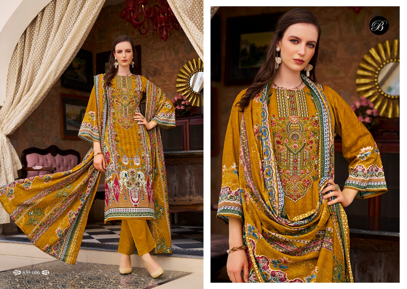 Belliza Designer studio Naira vol 111 cotton Pakistani dress material wholesale