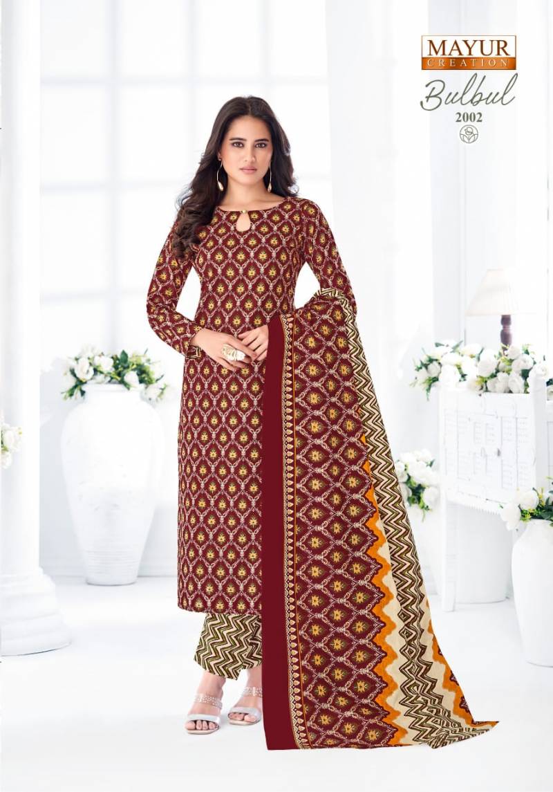 Mayur creation bul bul vol 2 cotton printed dress material wholesaler - jilaniwholesalesuit