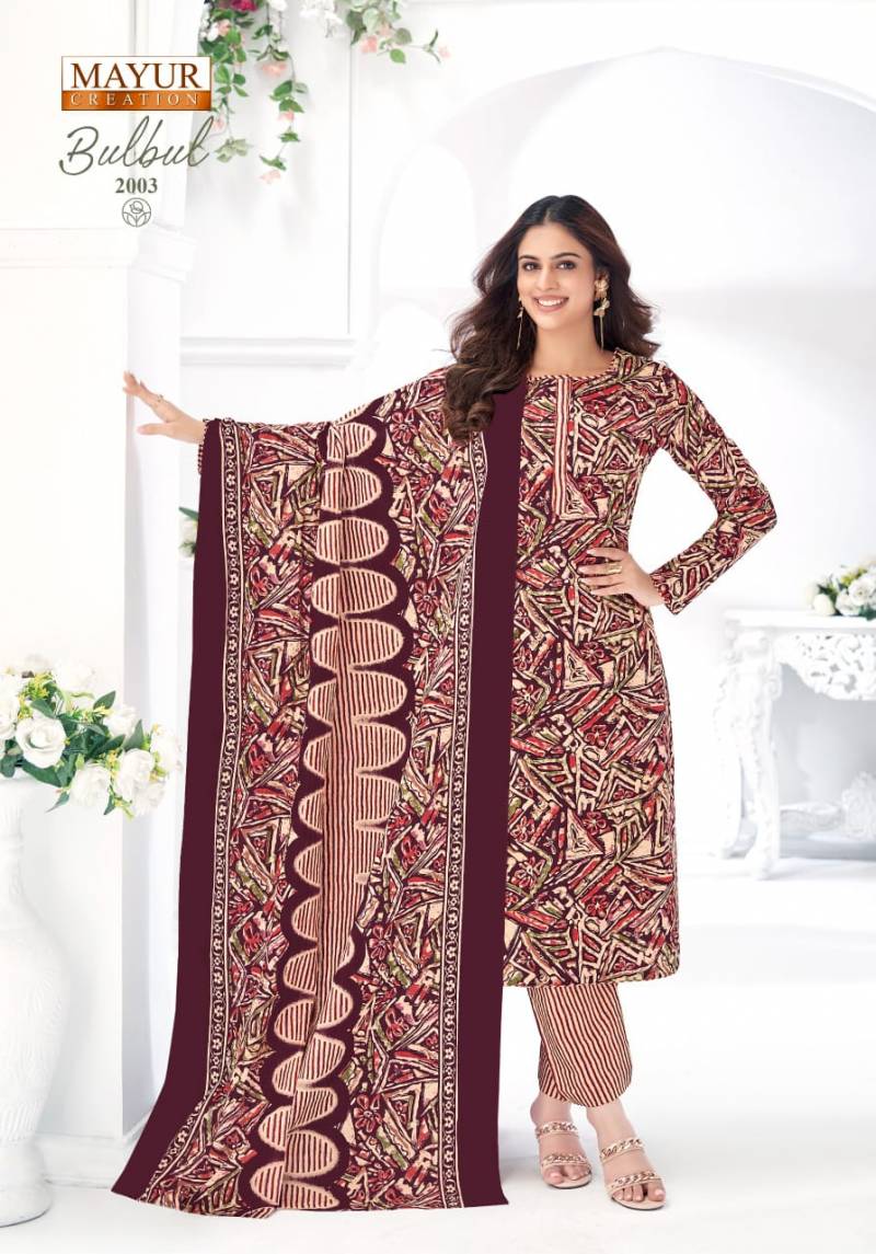Mayur creation bul bul vol 2 cotton printed dress material wholesaler - jilaniwholesalesuit