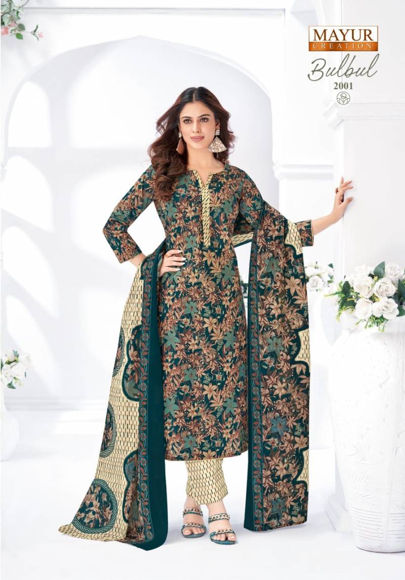 Mayur creation bul bul vol 2 cotton printed dress material wholesaler - jilaniwholesalesuit