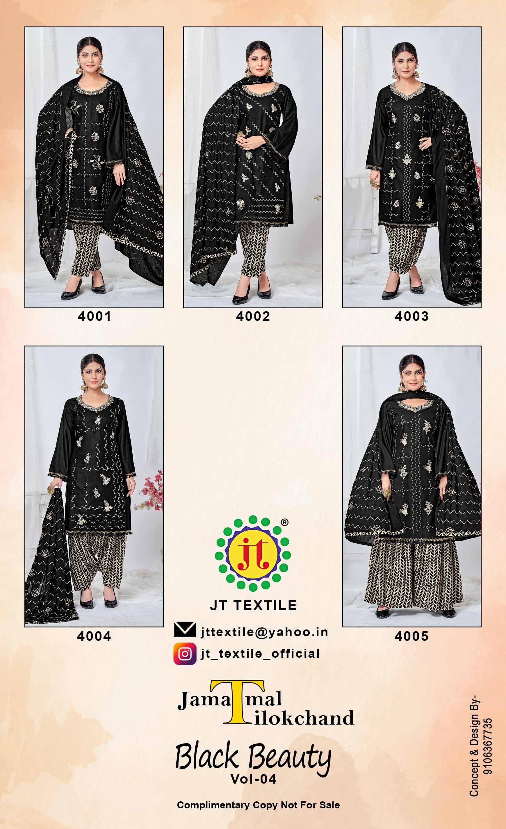 Jt textile black beauty vol 4 rayon embroidery work moharram special suit - jilaniwholesalesuit