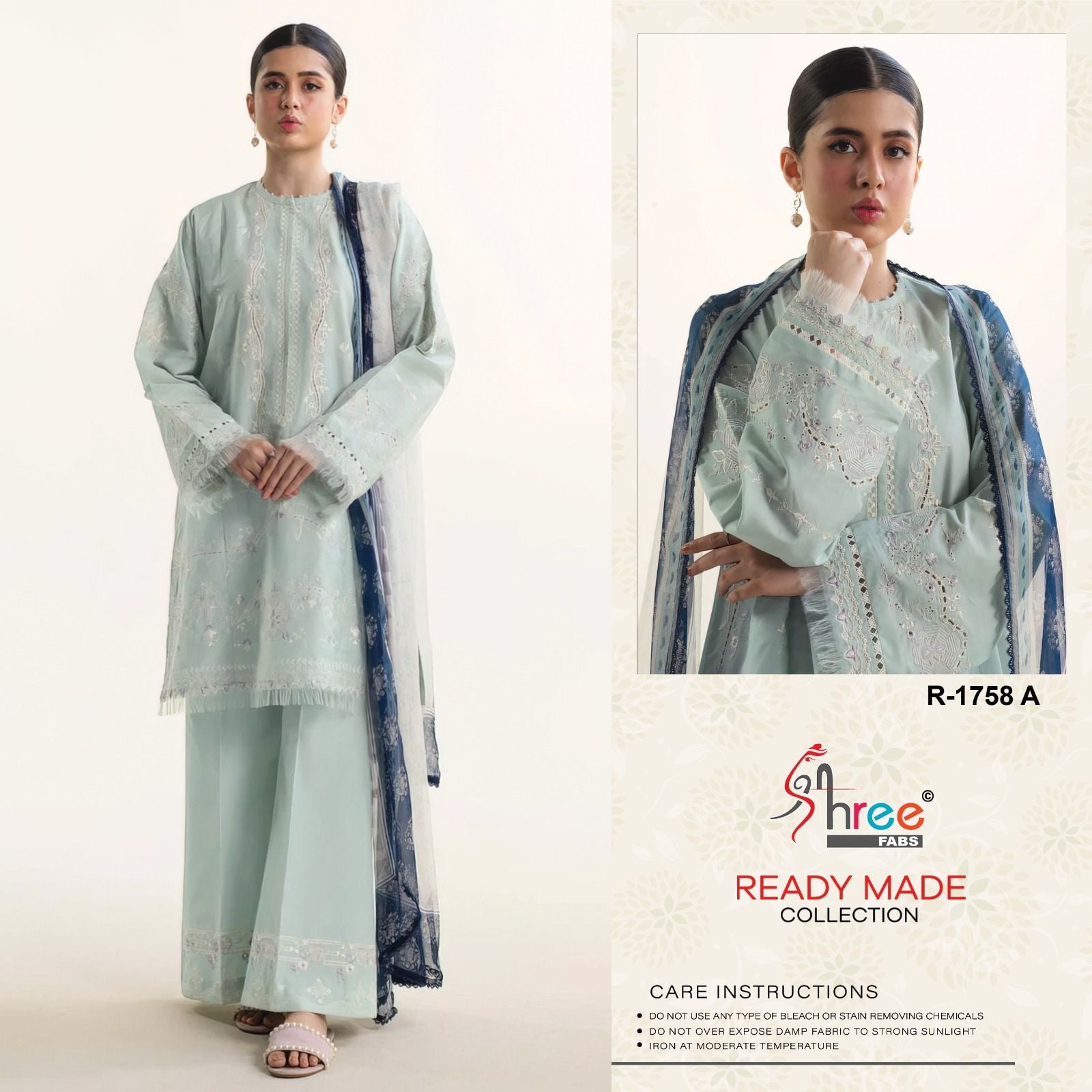 Shree Fabs D.no 1758 Lawn cotton readymade Pakistani salwar suit wholesale