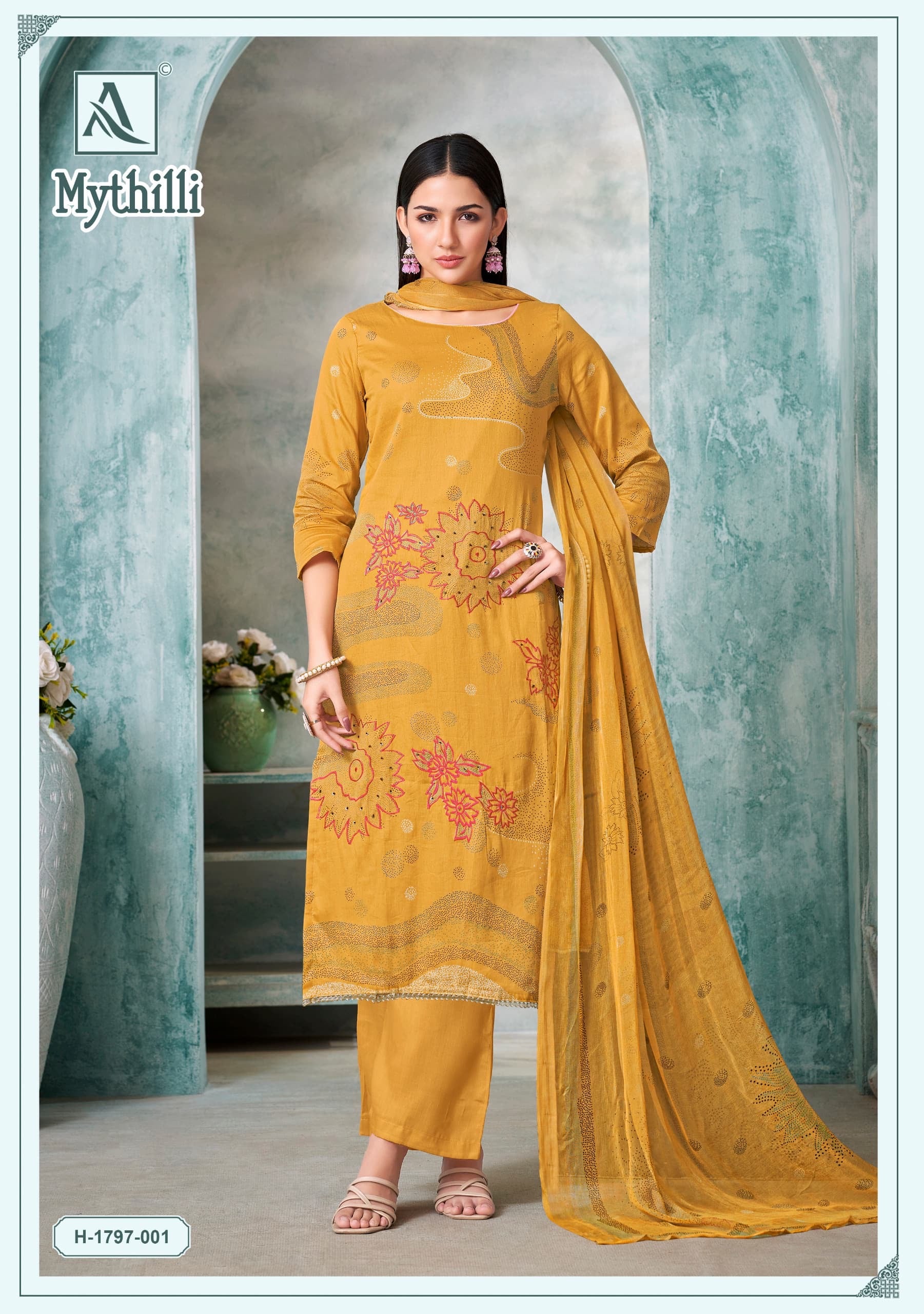 Alok suit mythilli salwar kameez at wholesale rate - jilaniwholesalesuit