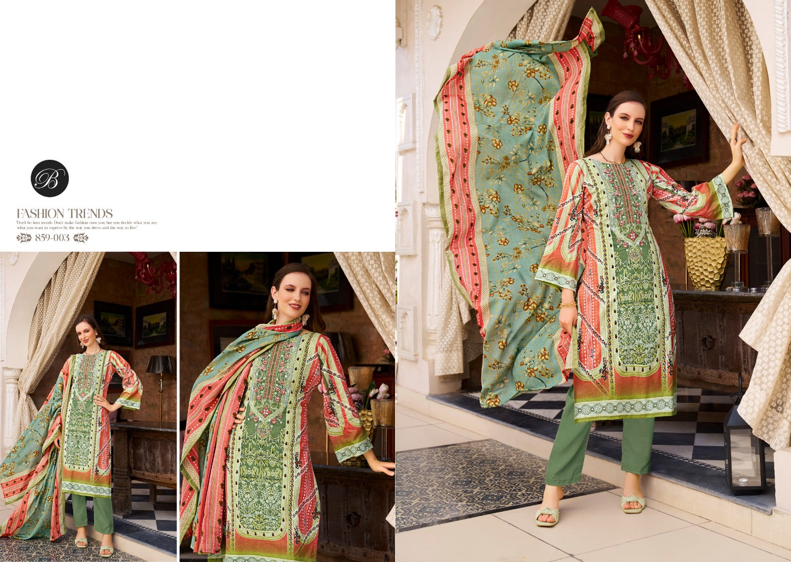 Belliza Designer studio Naira vol 111 cotton Pakistani dress material wholesale