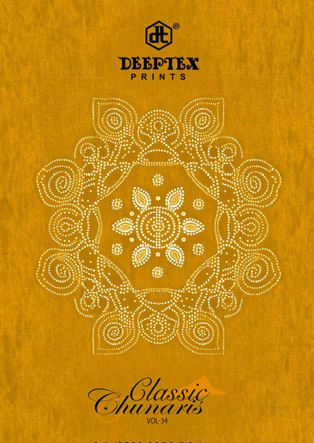 Deeptex Prints Classic Chunaris Vol 34 Cotton Printed Suits Wholesaler In Jetpur - jilaniwholesalesuit