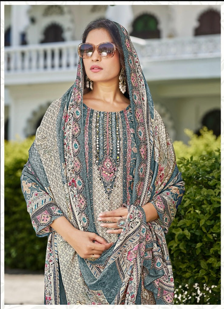 Mofitz D.No 967 Unstitched Pakistani salwar kameez supplier